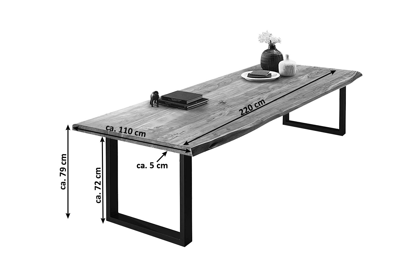 #naturfarben #220x110 #u-gestellschwarz