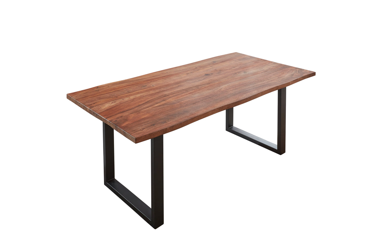 #teakfarben #180x90 #u-gestellschwarz
