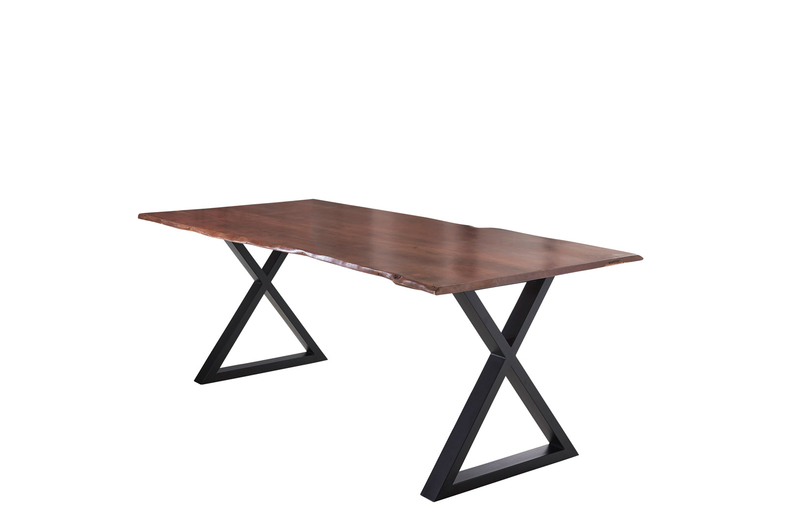 #nussbaumfarben #220x100 #x-gestellschwarz
