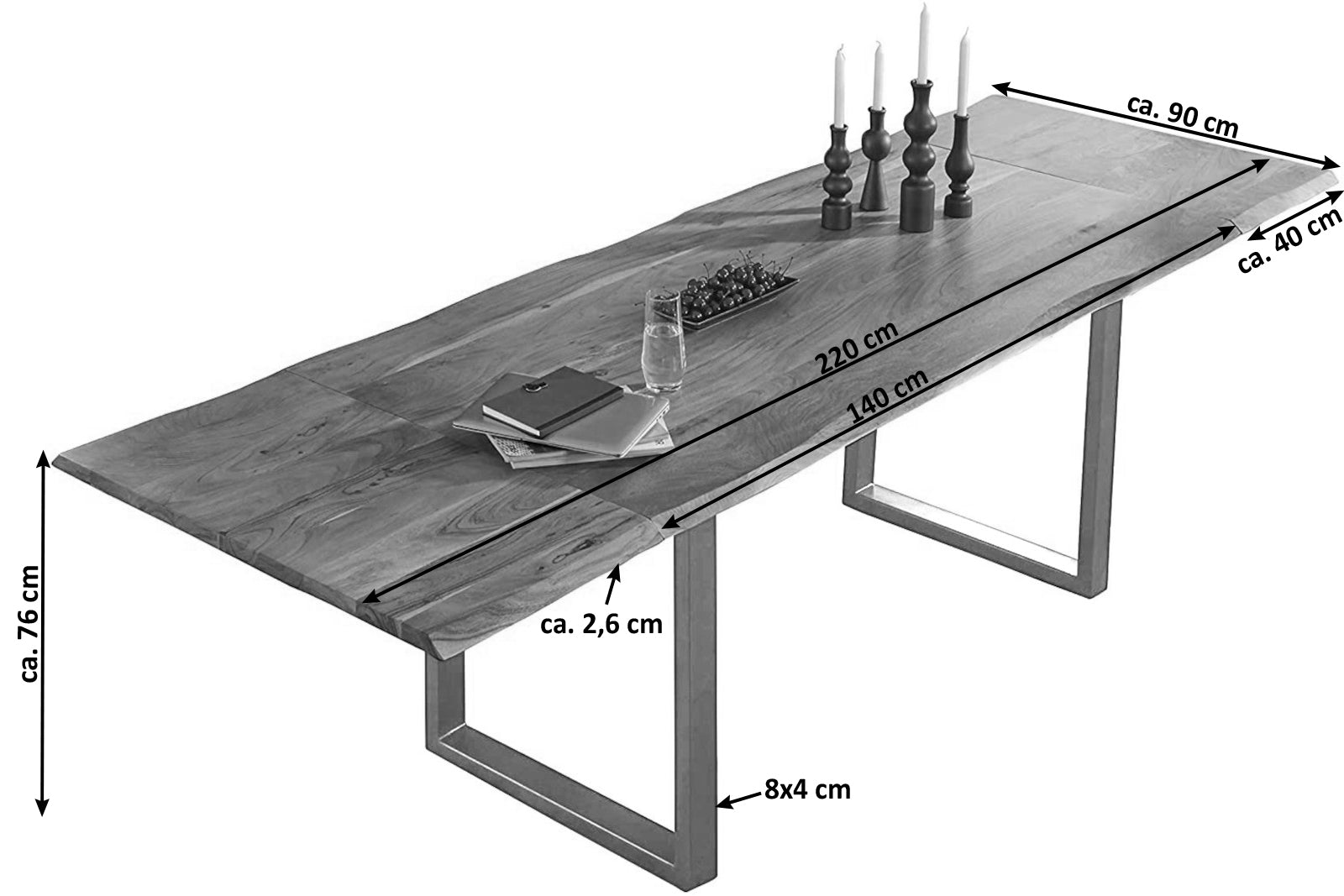 #naturfarben #140(240)x90 #u-gestellsilber