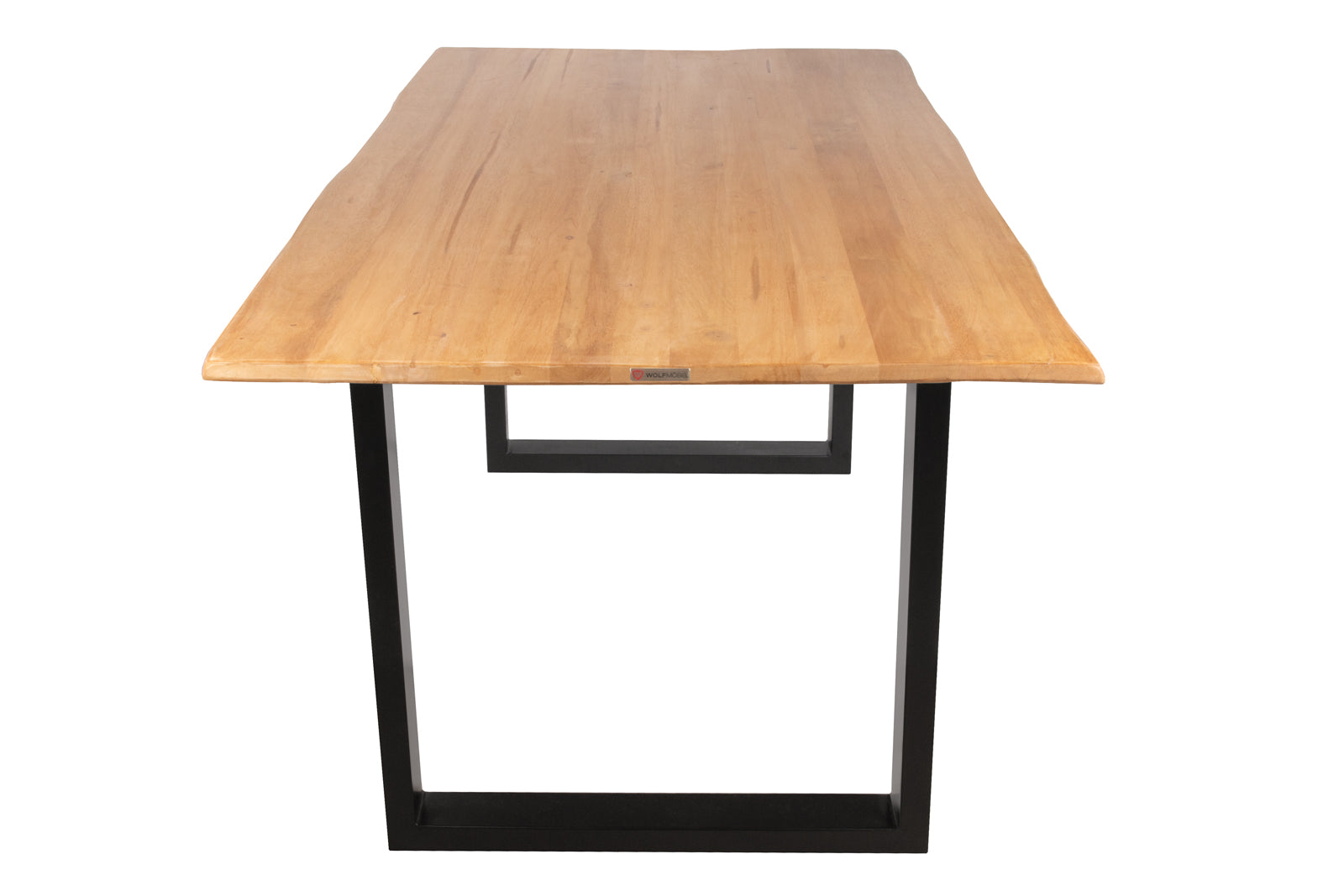 #rubberwoodnaturfarben #180x90 #u-gestellschwarz