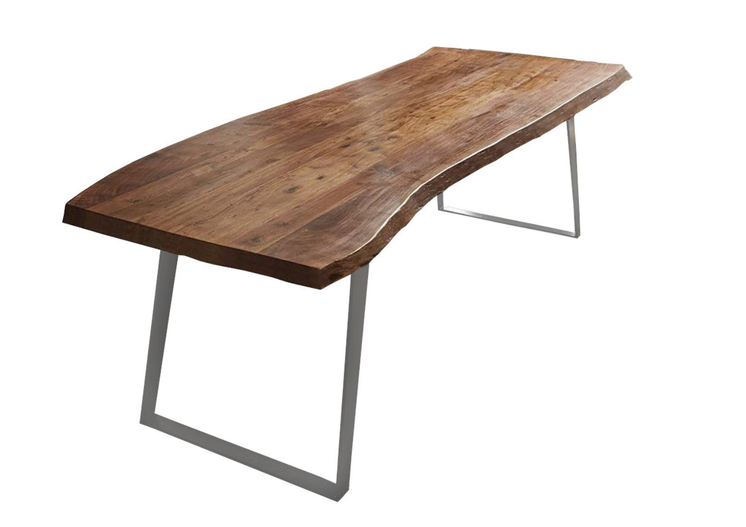 #nussbaumfarben #220x100 #u-gestellsilber