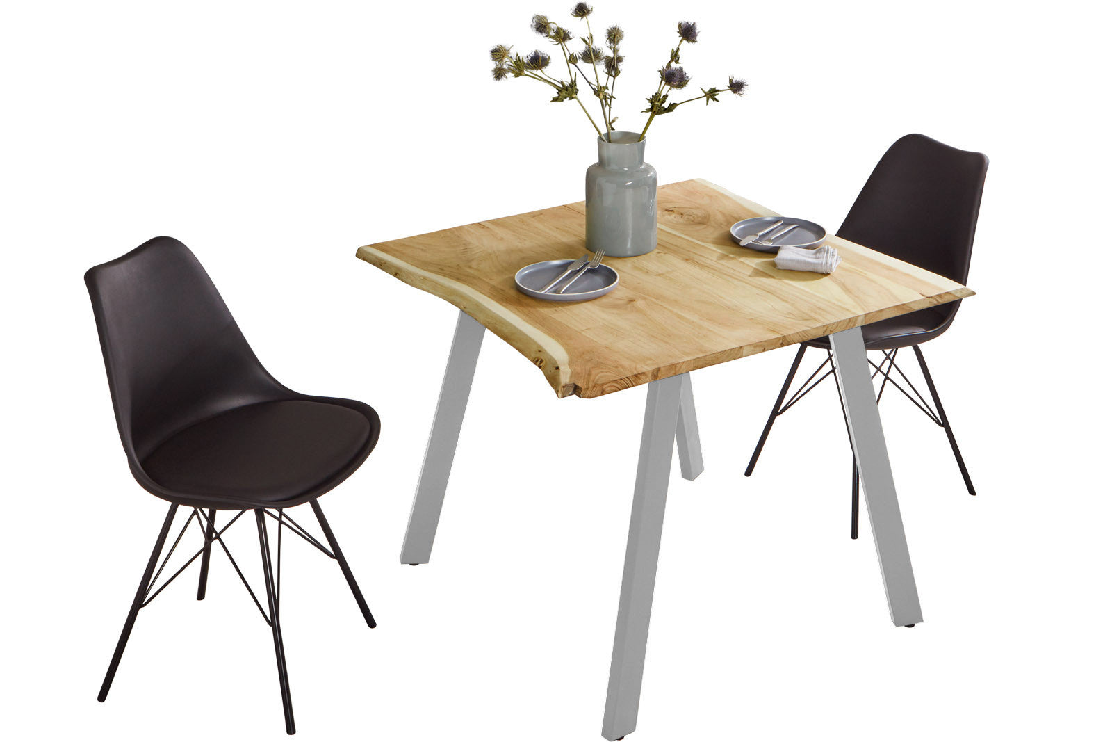 #naturfarben #90x90 #vierfuß-gestellsilber