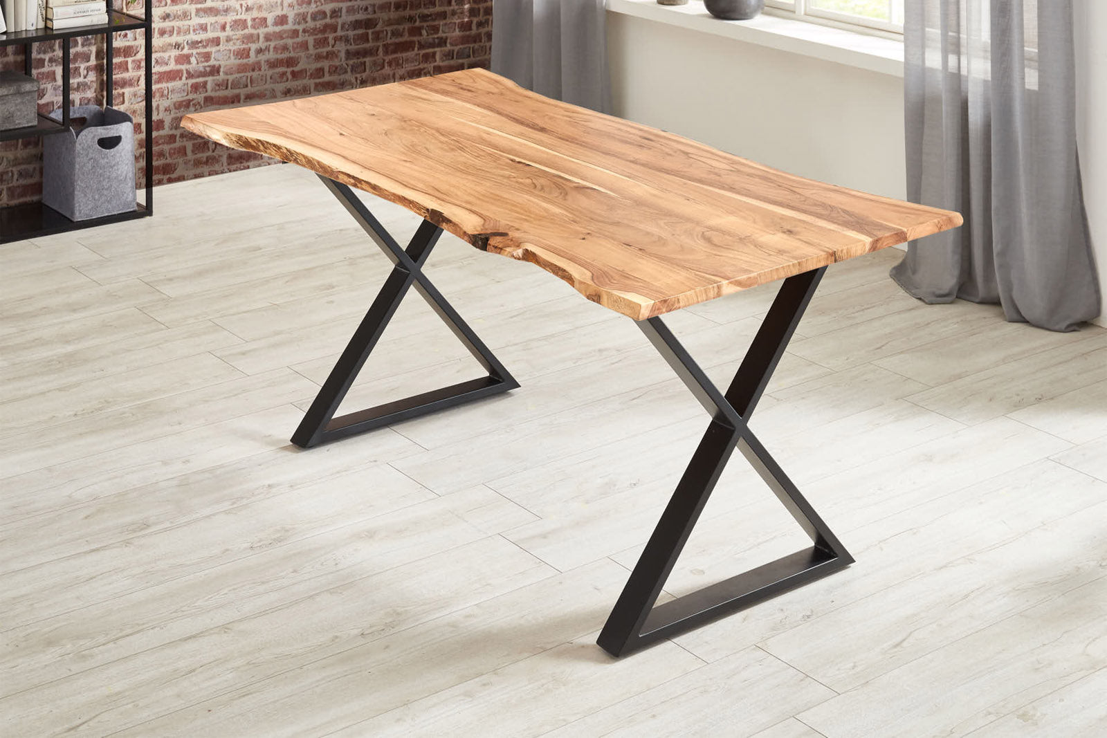 #naturfarben #140x80 #x-gestelledelstahl