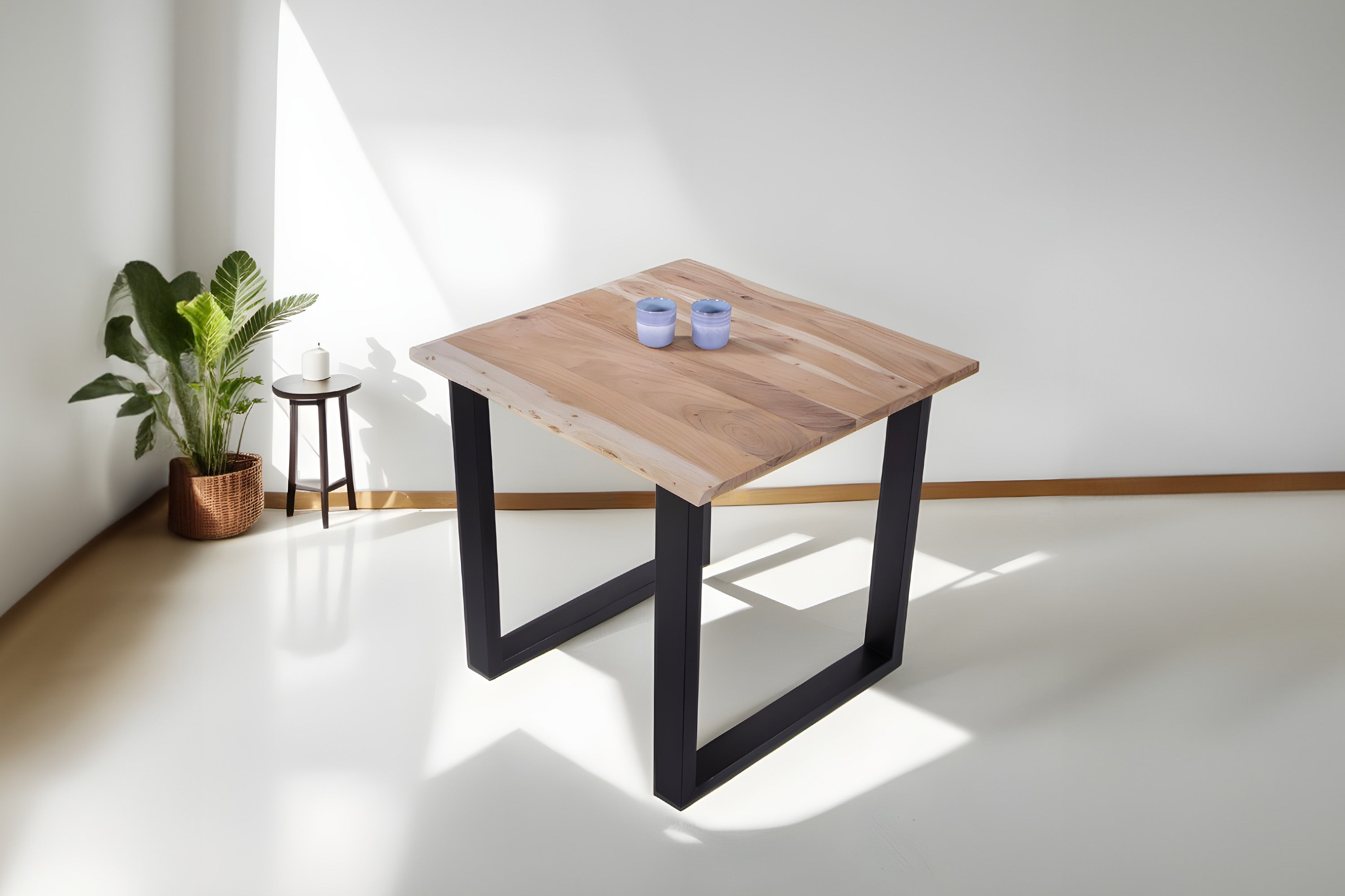 #naturfarben #80x80 #u-gestellschwarz
