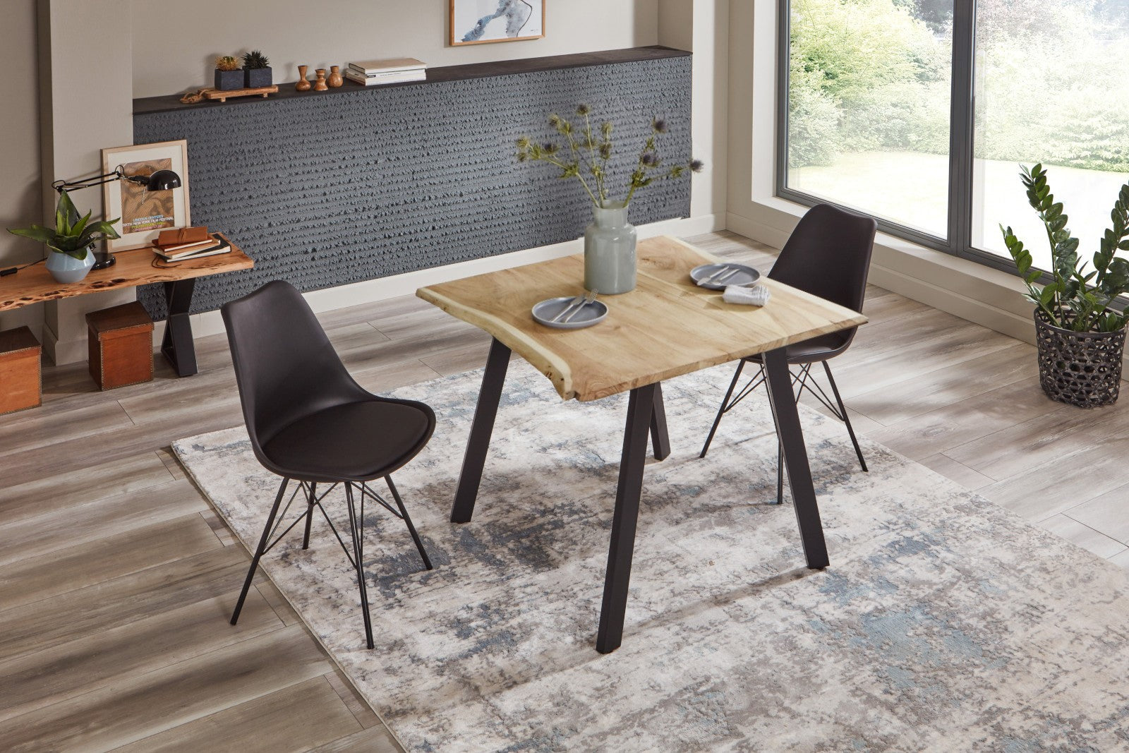 #naturfarben #90x90 #vierfuß-gestellschwarz