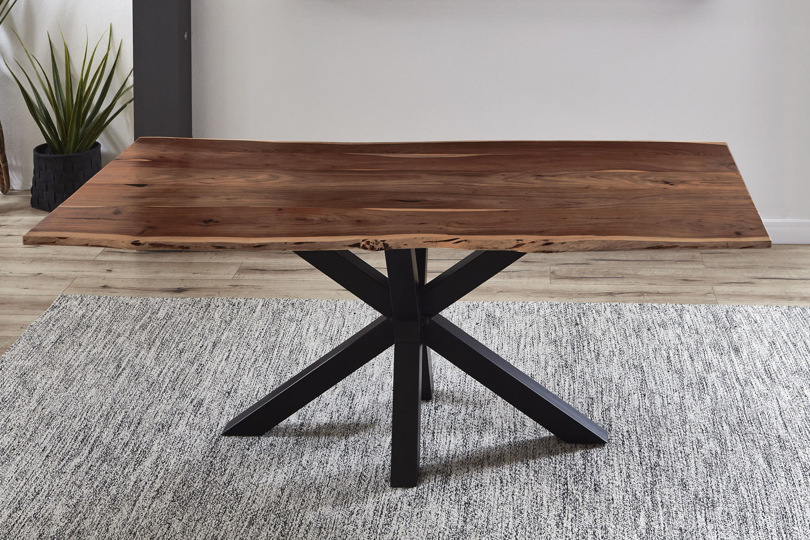 #nussbaumfarben #180x90 #spider-gestellschwarz