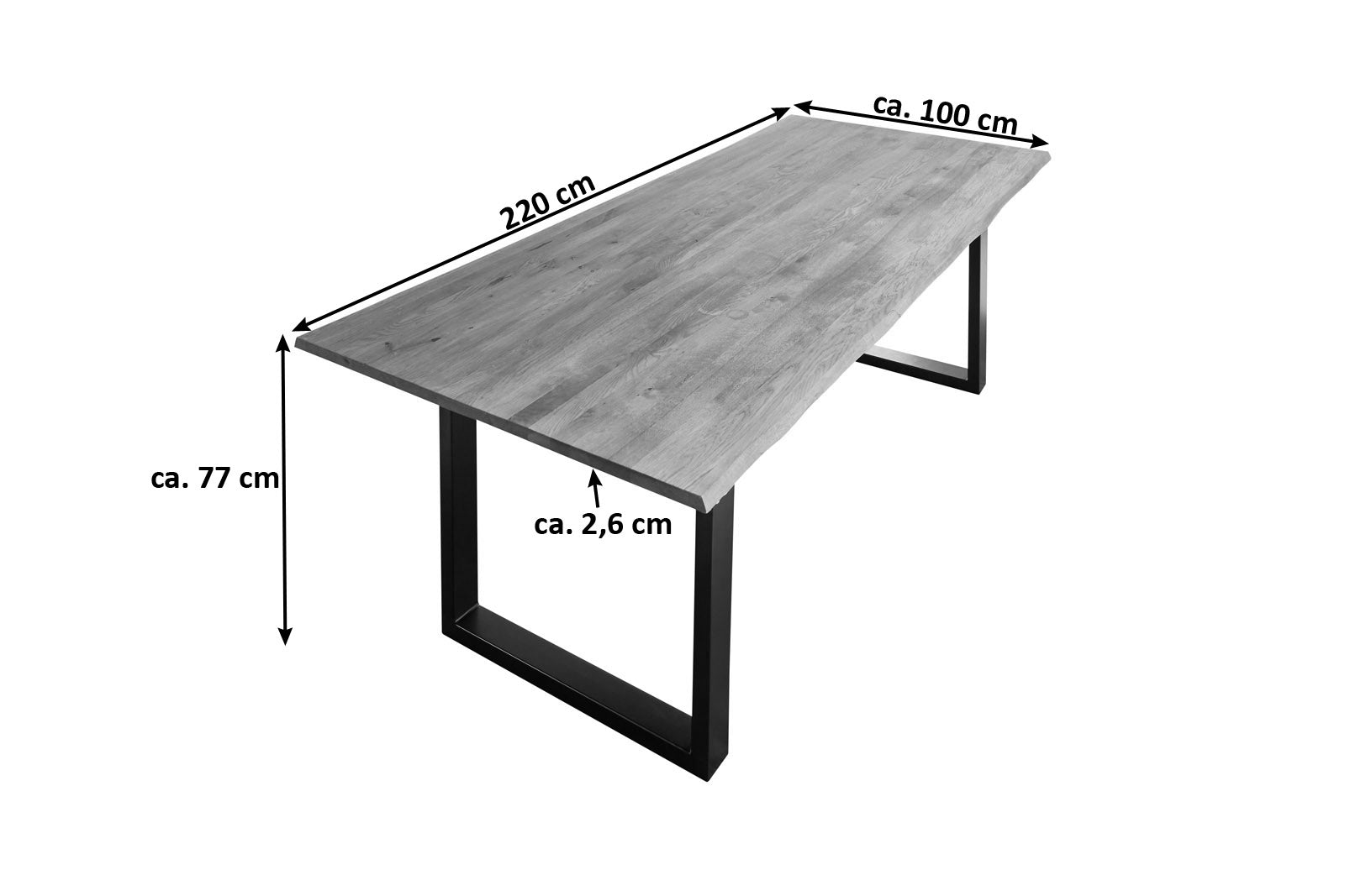 #220x100 #u-gestellschwarz