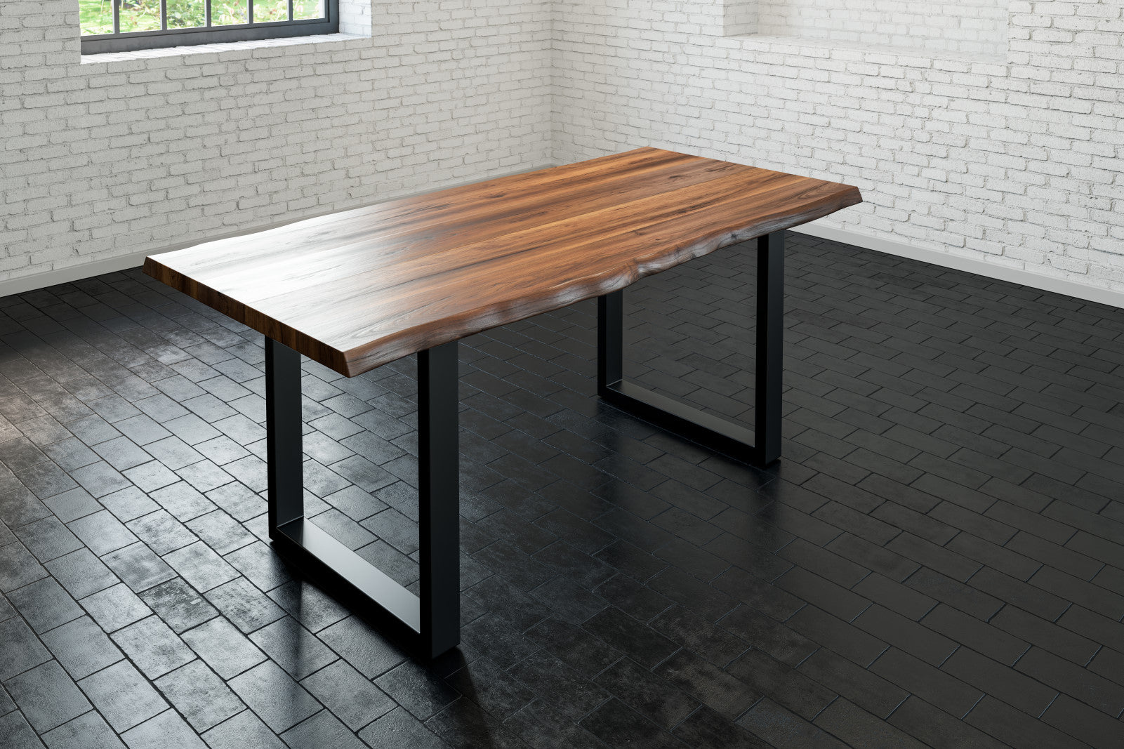 #nussbaumfarben #120x80 #u-gestellschwarz