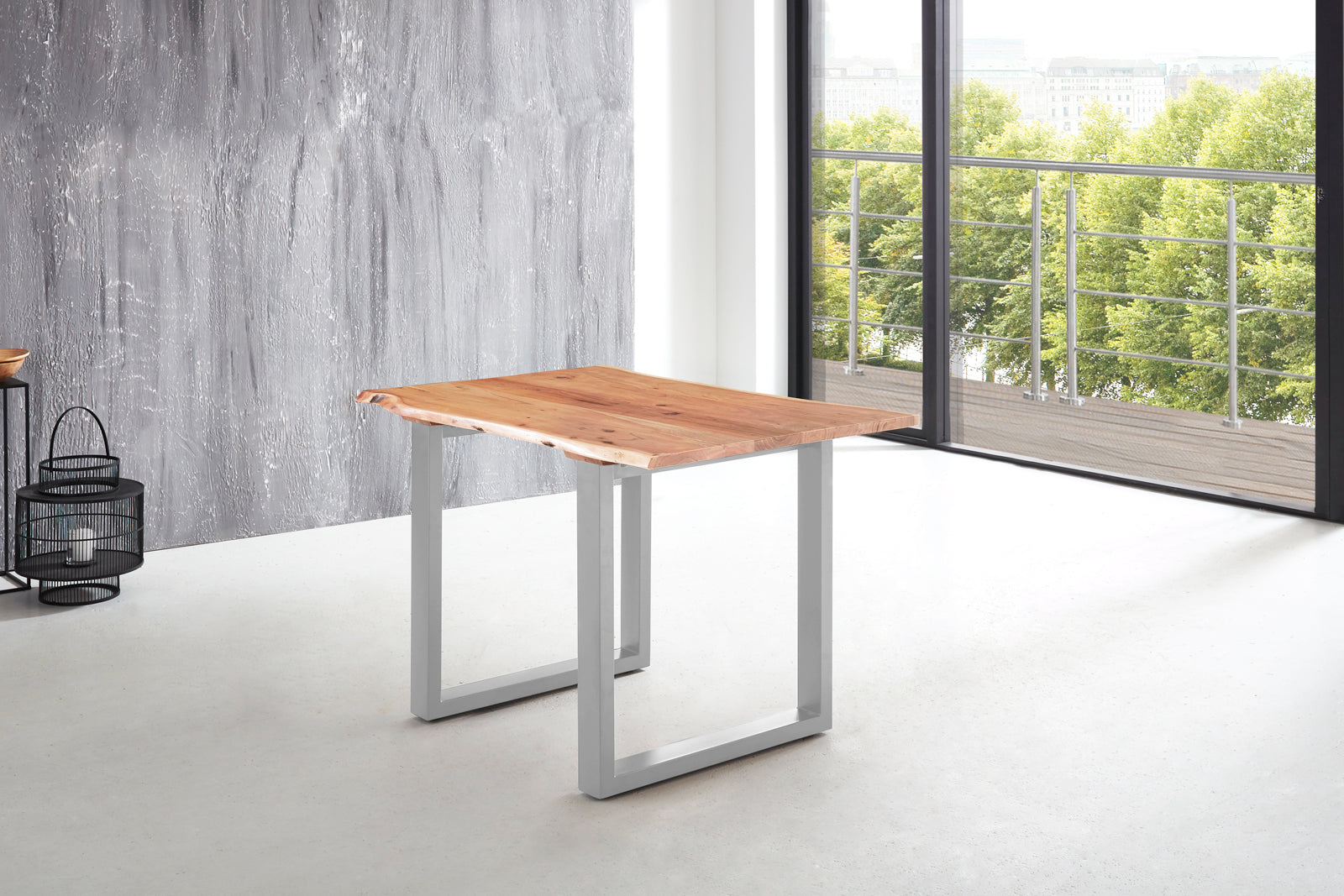 #naturfarben #140x80 #u-gestellsilber