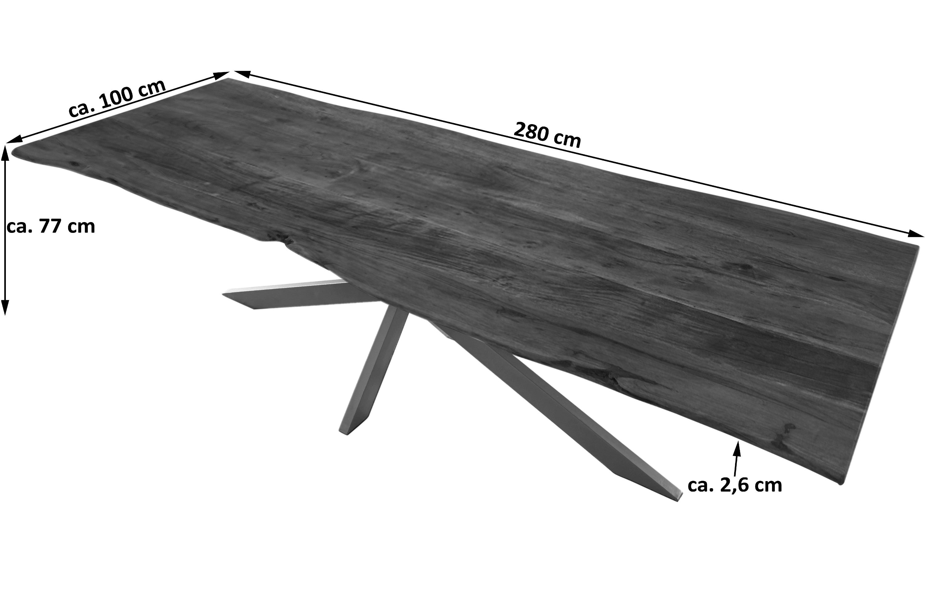 #nussbaumfarben #280x100 #spider-gestellsilber