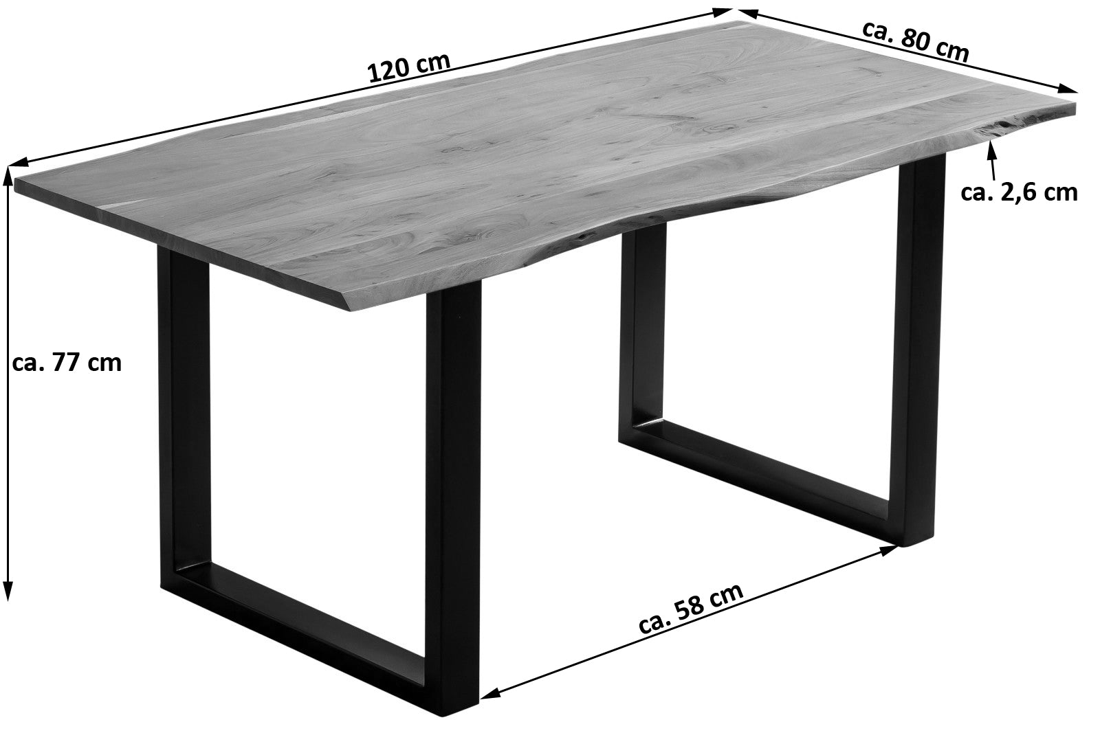 #120x80 #u-gestellschwarz