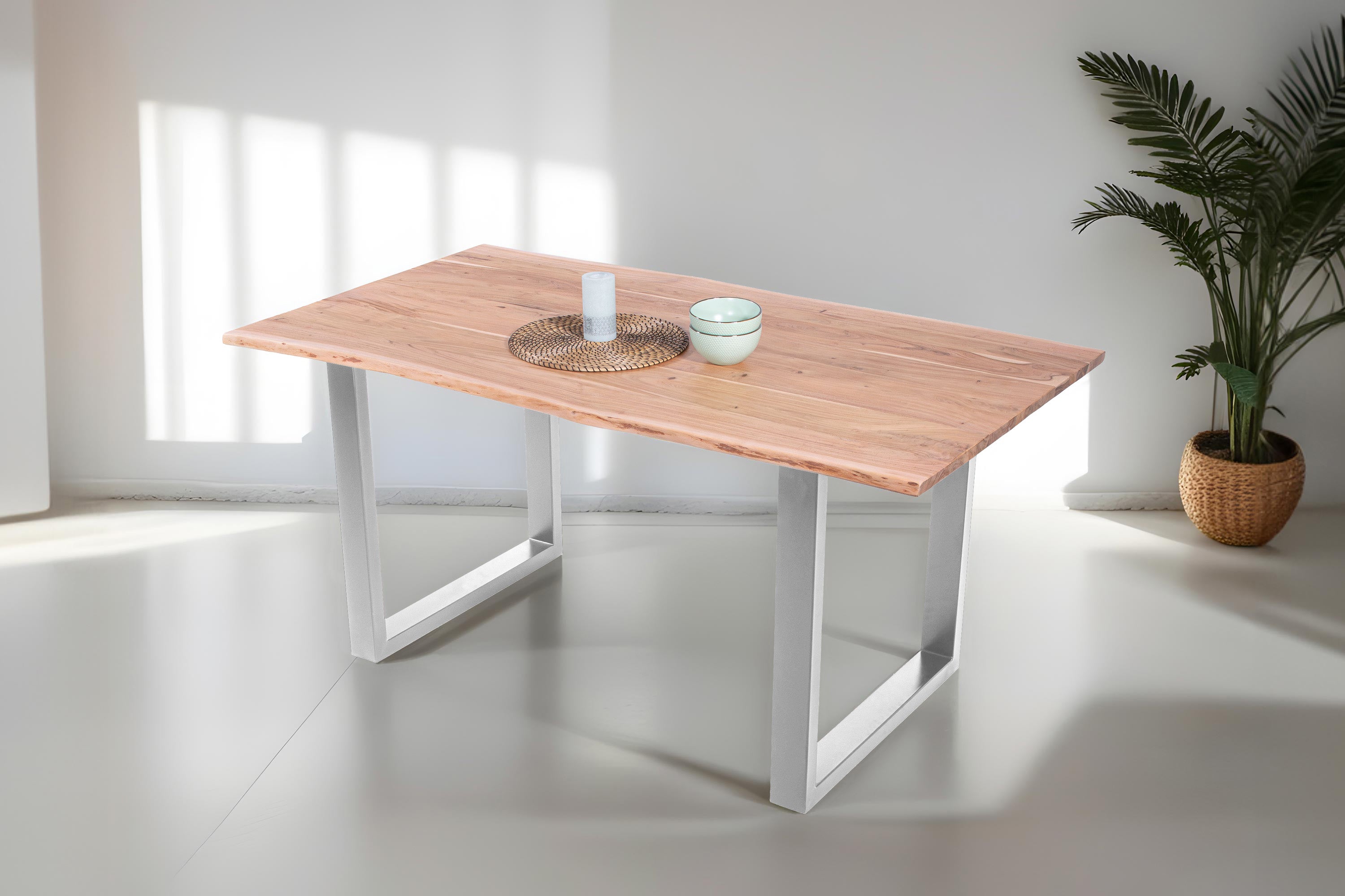 #naturfarben #140x80 #u-gestellsilber