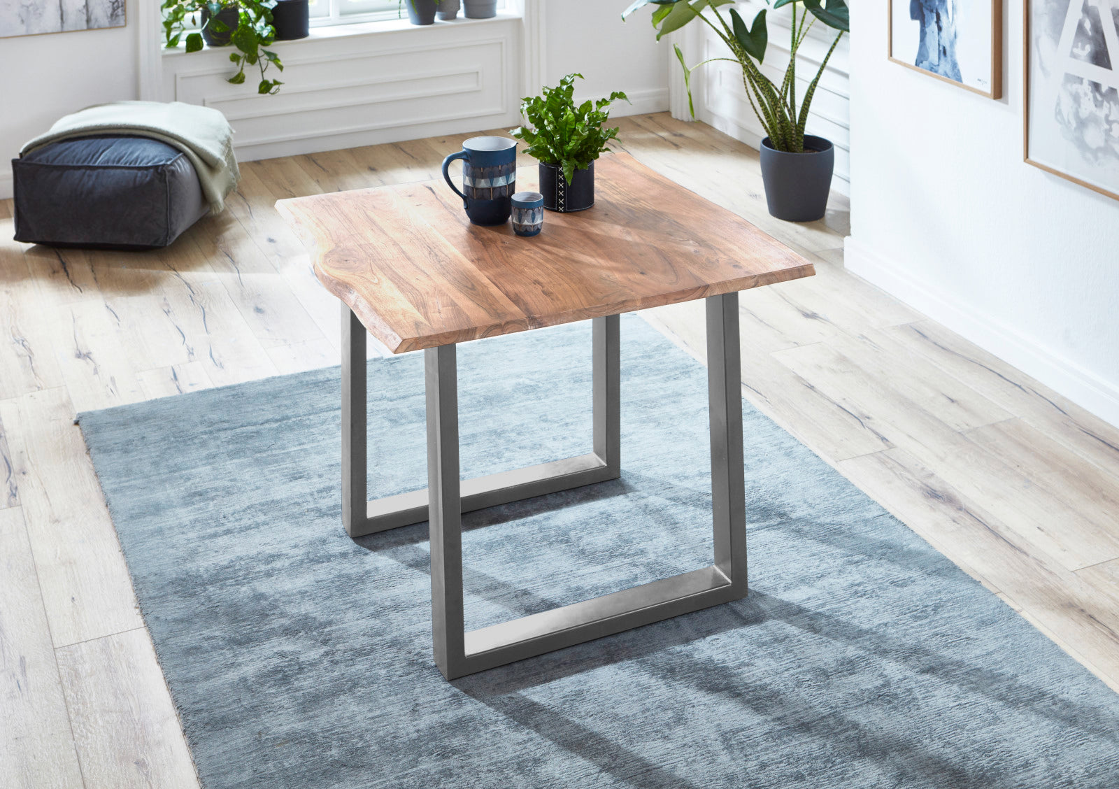 #naturfarben #80x80 #u-gestellsilber