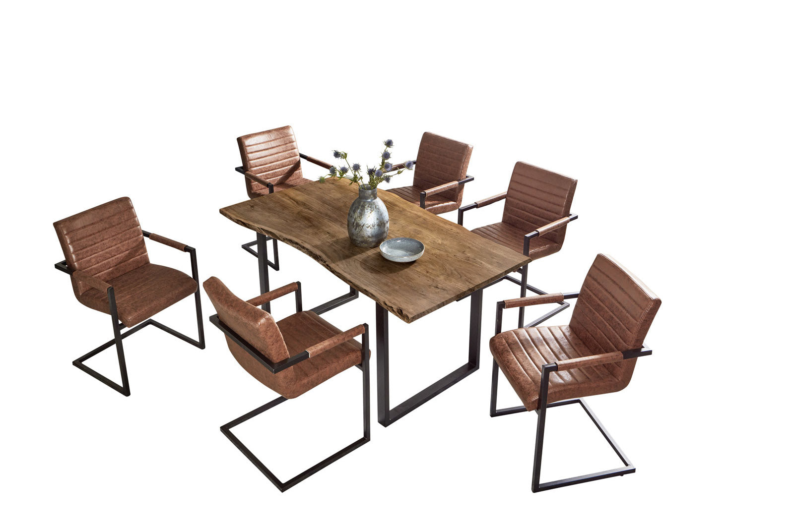 #nussbaumfarben #140x75 #u-gestellschwarz