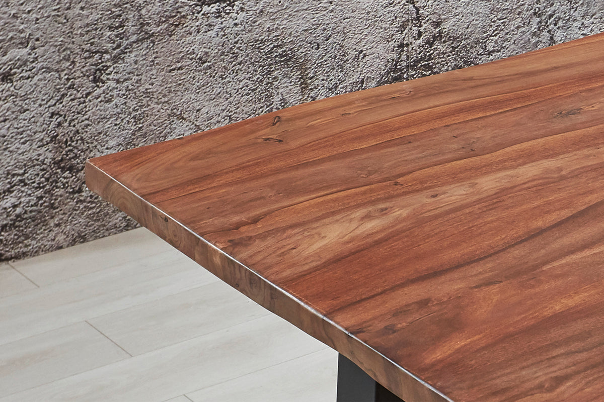 #teakfarben #180x90 #a-gestellschwarz
