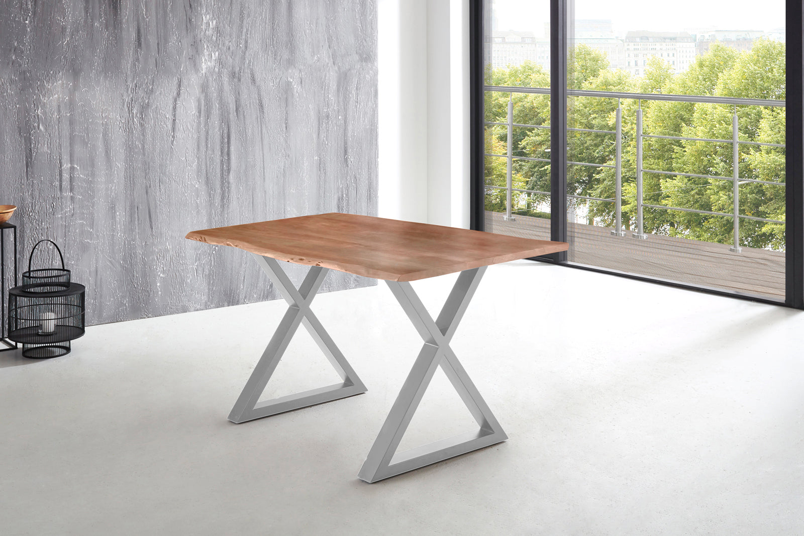 #naturfarben #180x90 #x-gestellsilber