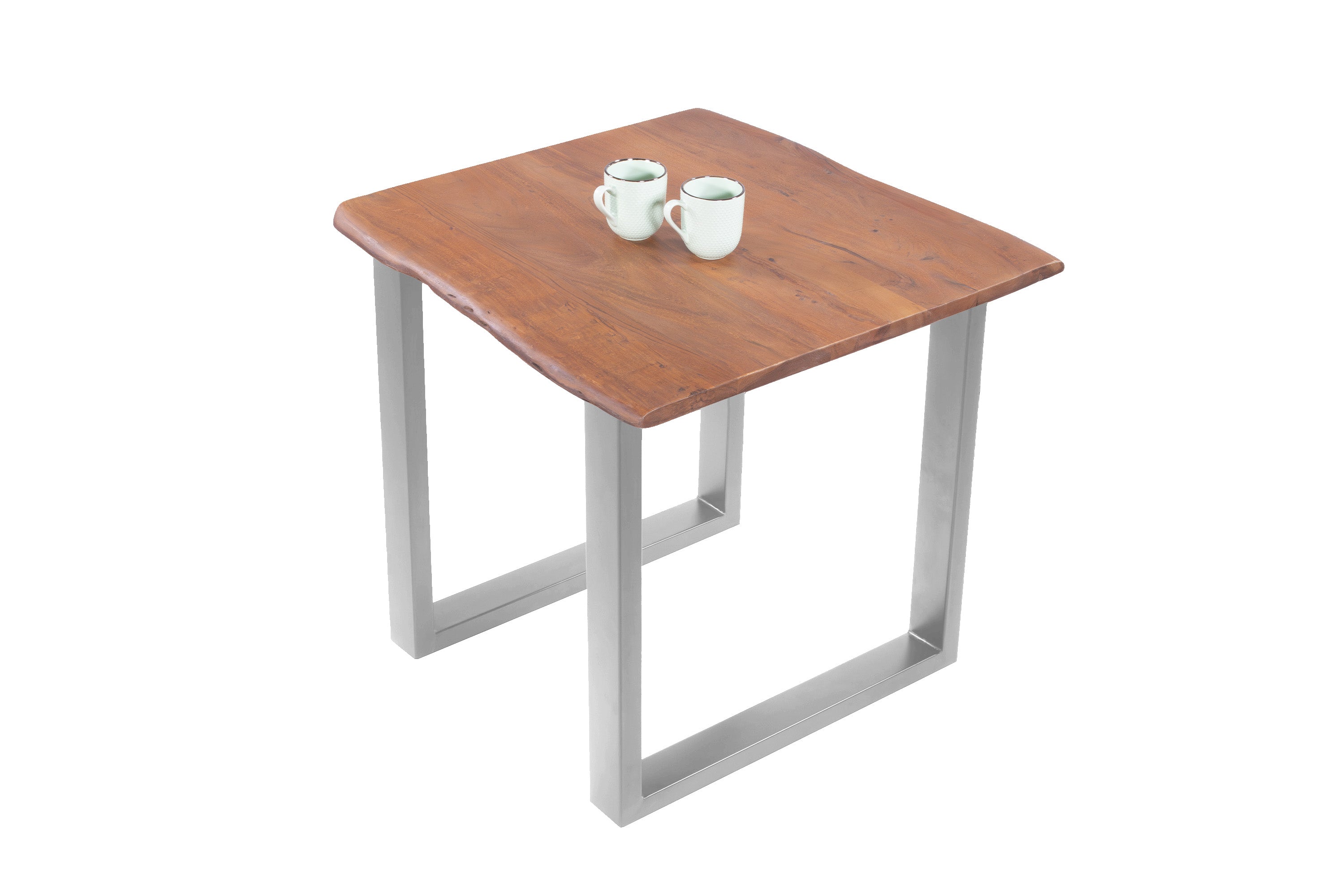 #nussbaumfarben #80x80 #u-gestellsilber
