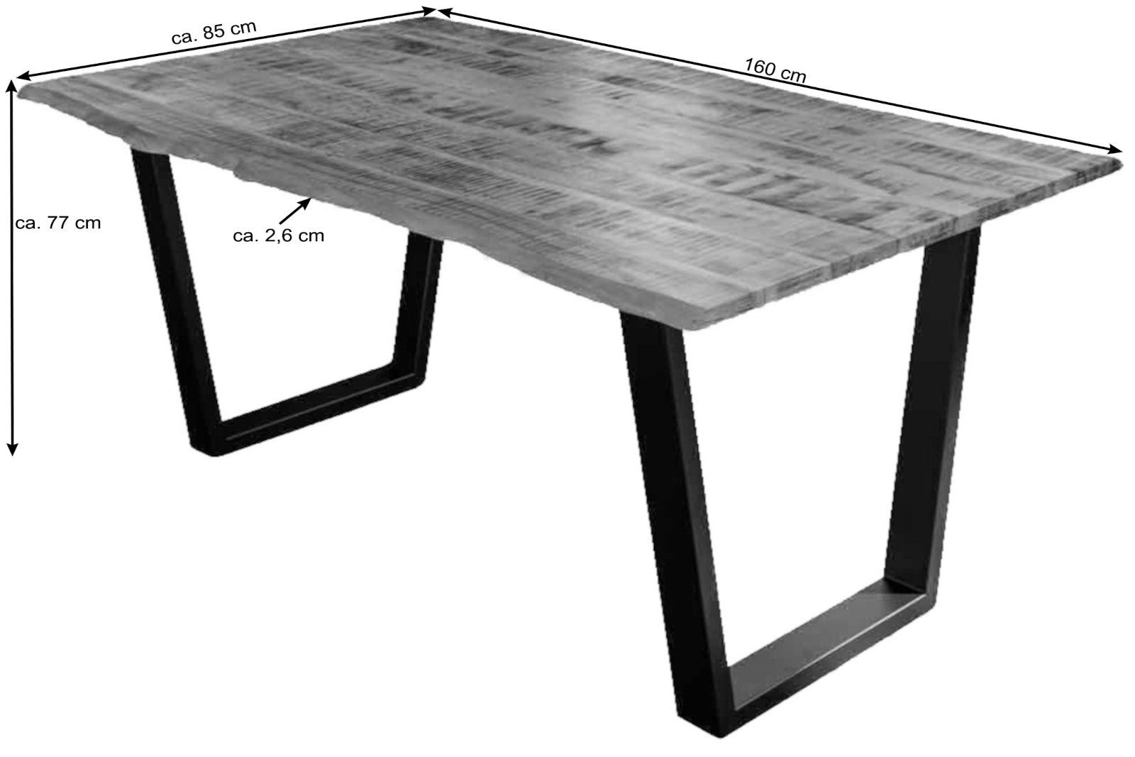 #160x85 #v-gestellsilber