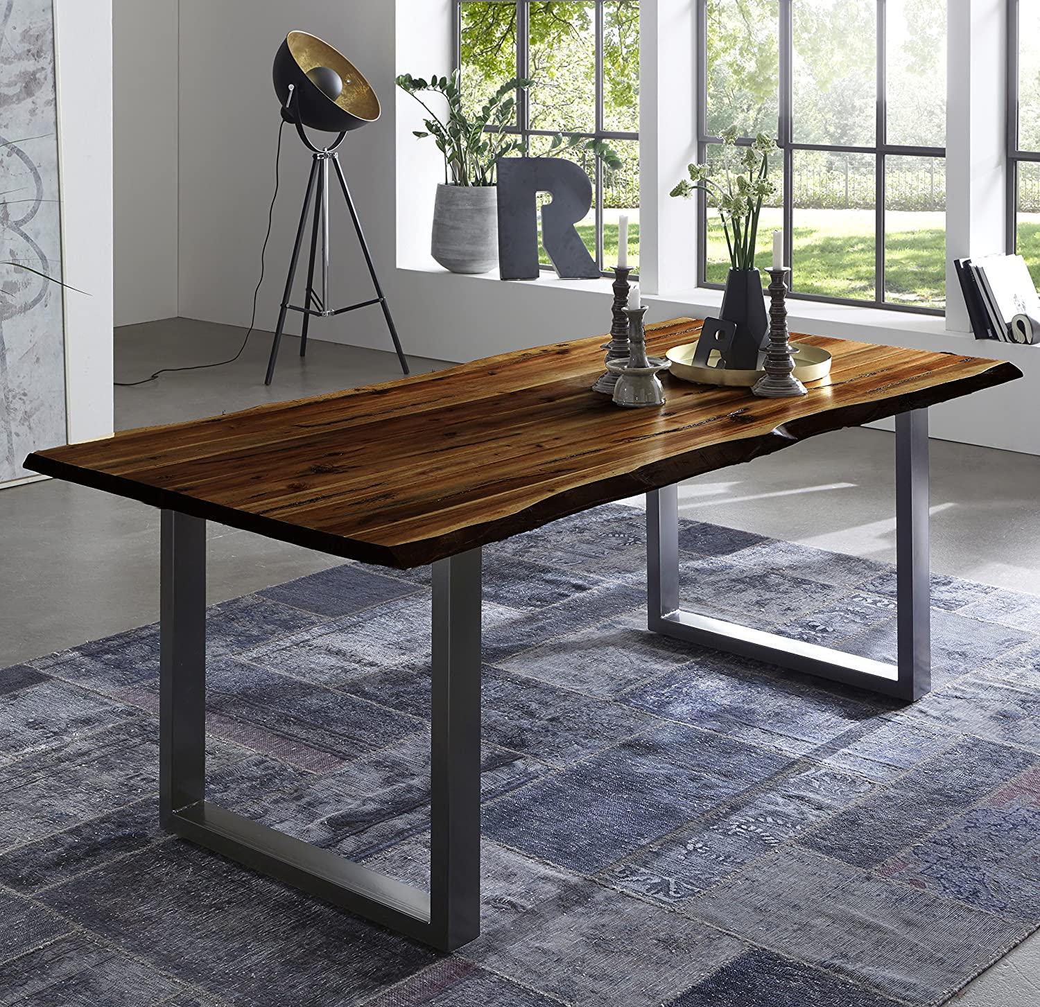 #nussbaumfarben #140x80 #u-gestellsilber