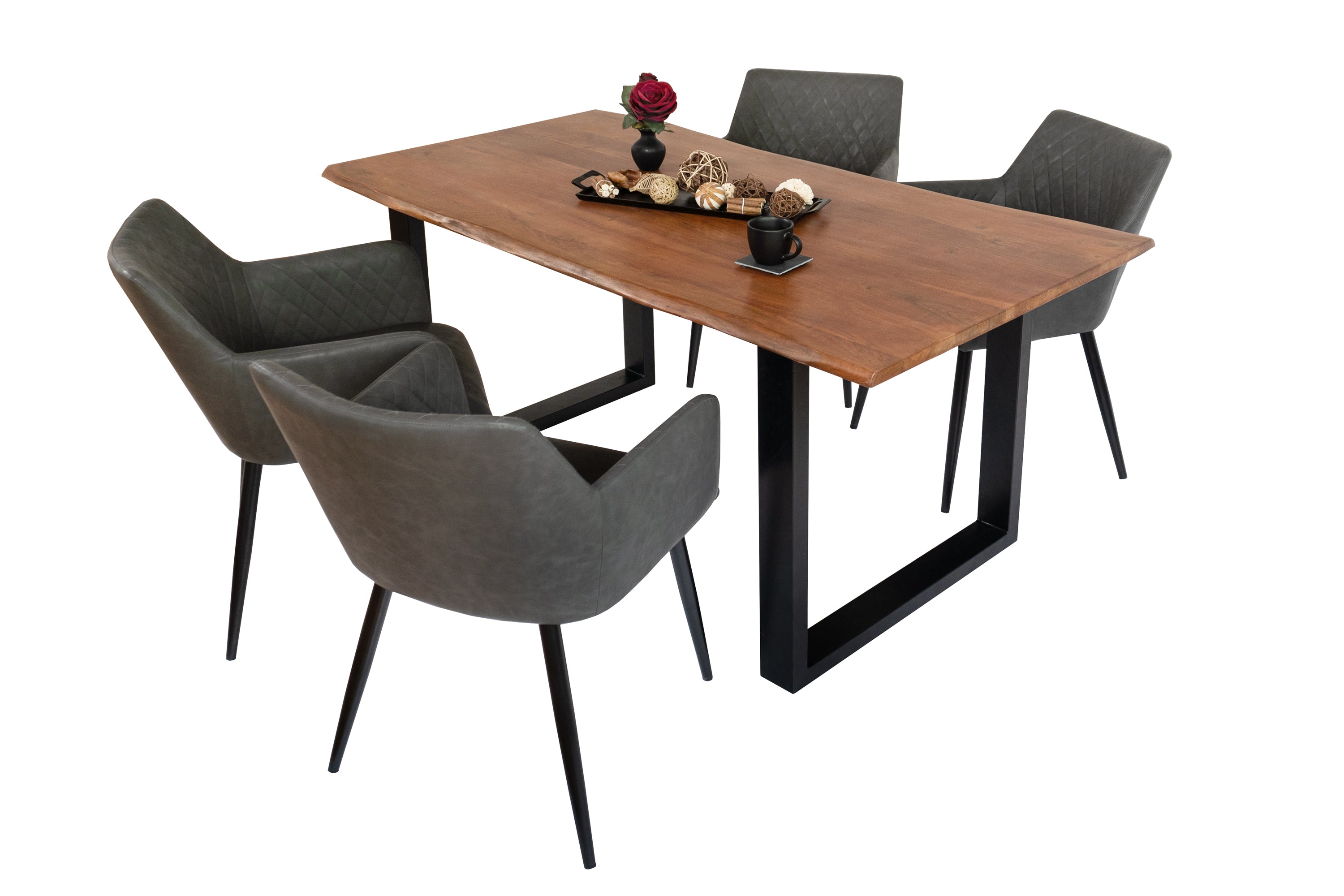#nussbaumfarben #160x85 #u-gestellschwarz