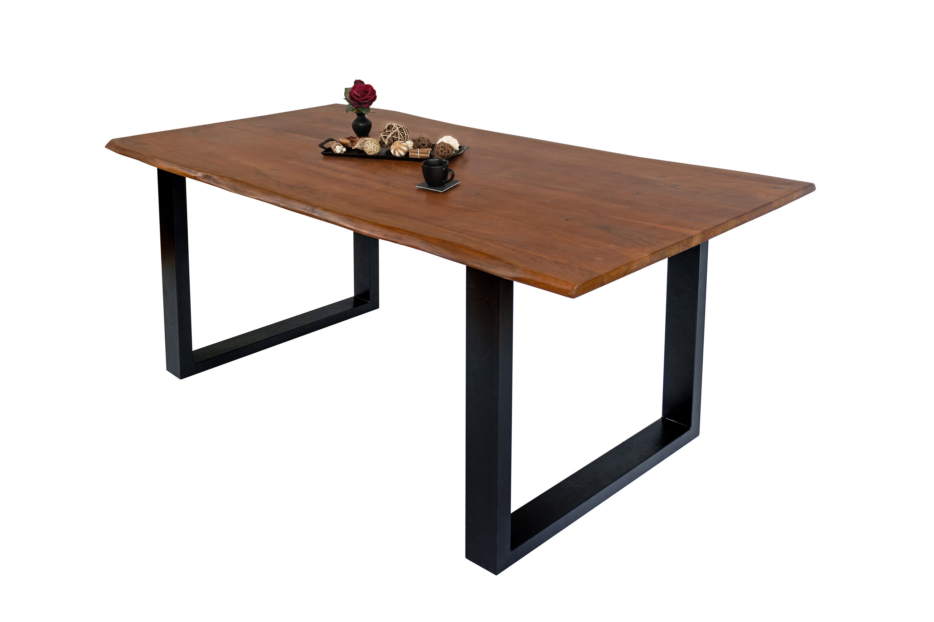 #nussbaumfarben #160x85 #u-gestellschwarz