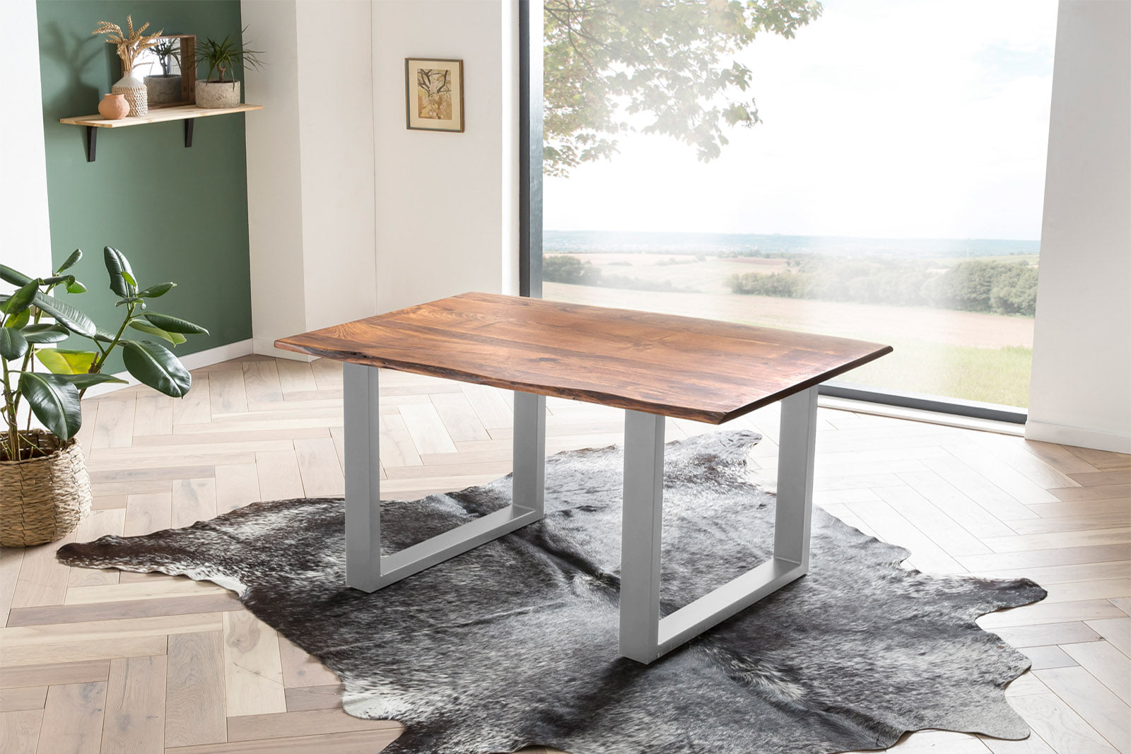 #nougatfarben #120x80 #u-gestellsilber