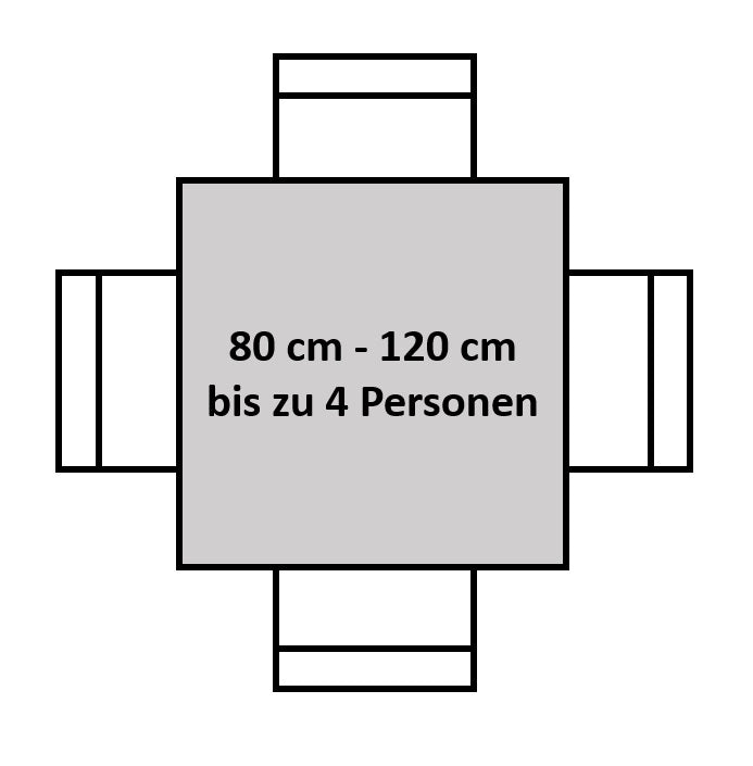 #nussbaumfarben #80x80 #vierfuß-gestellschwarz