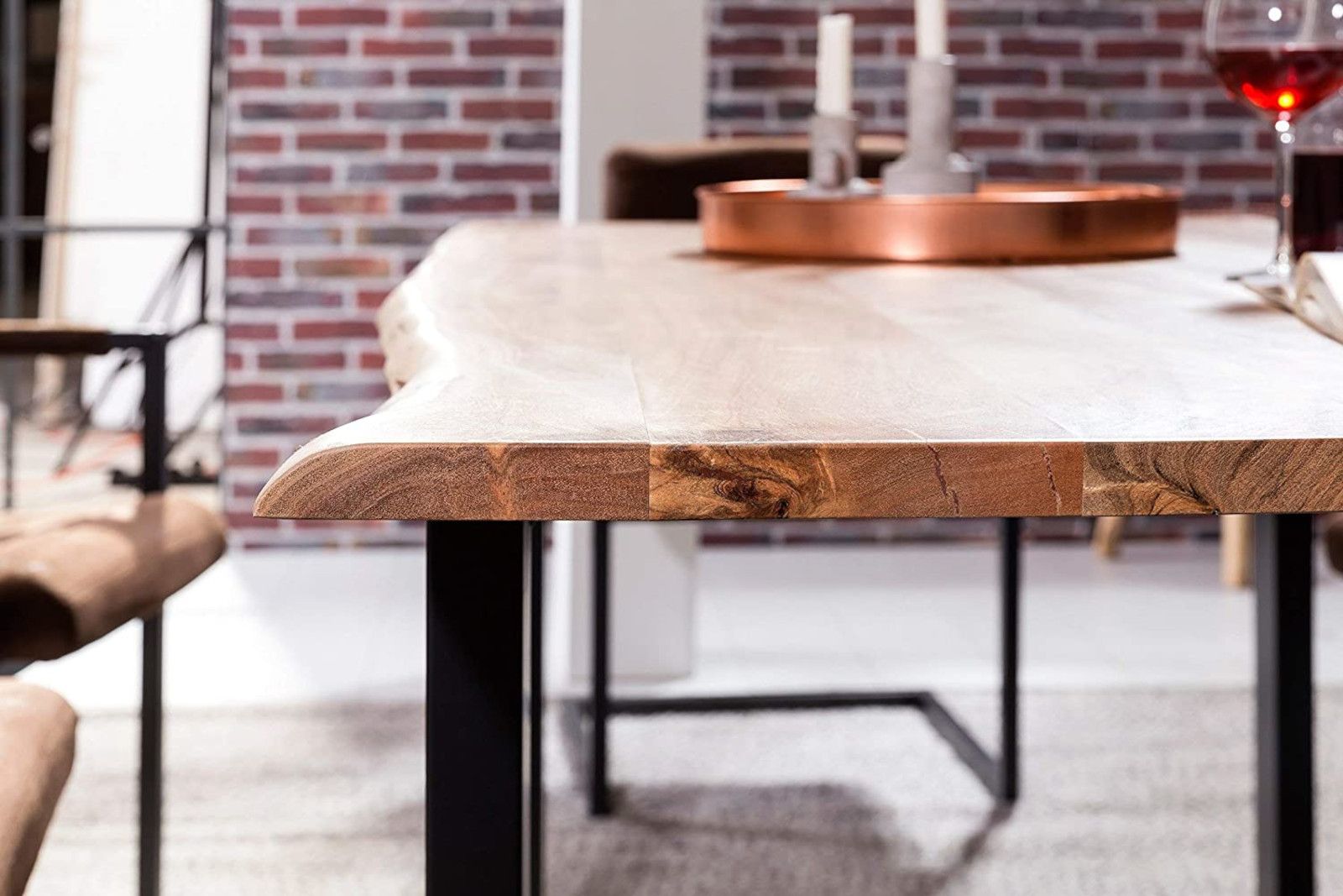#naturfarben #260x100 #u-gestellschwarz