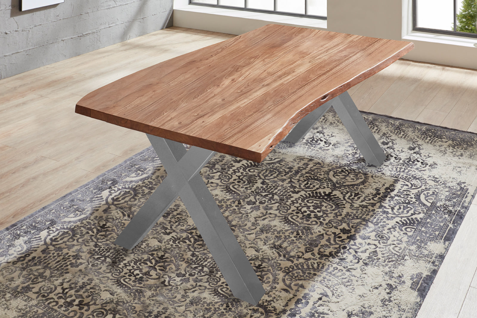 #naturfarben #180x90 #x-gestellsilber