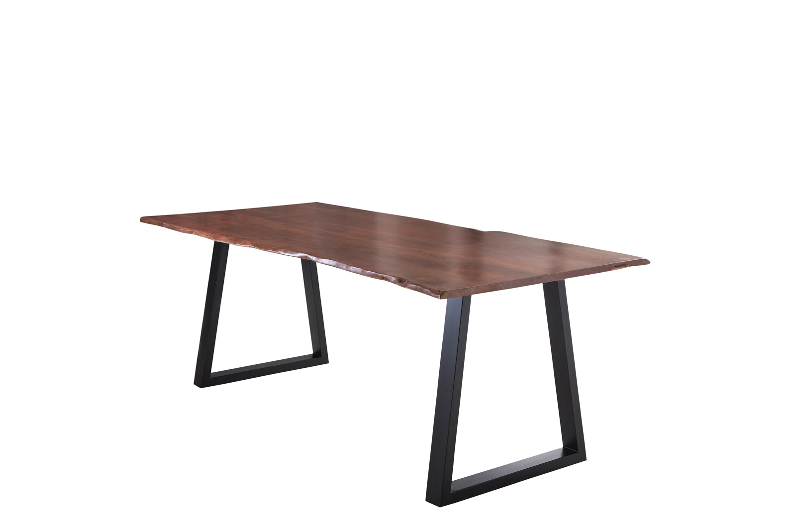 #nussbaumfarben #220x100 #v-gestellschwarz