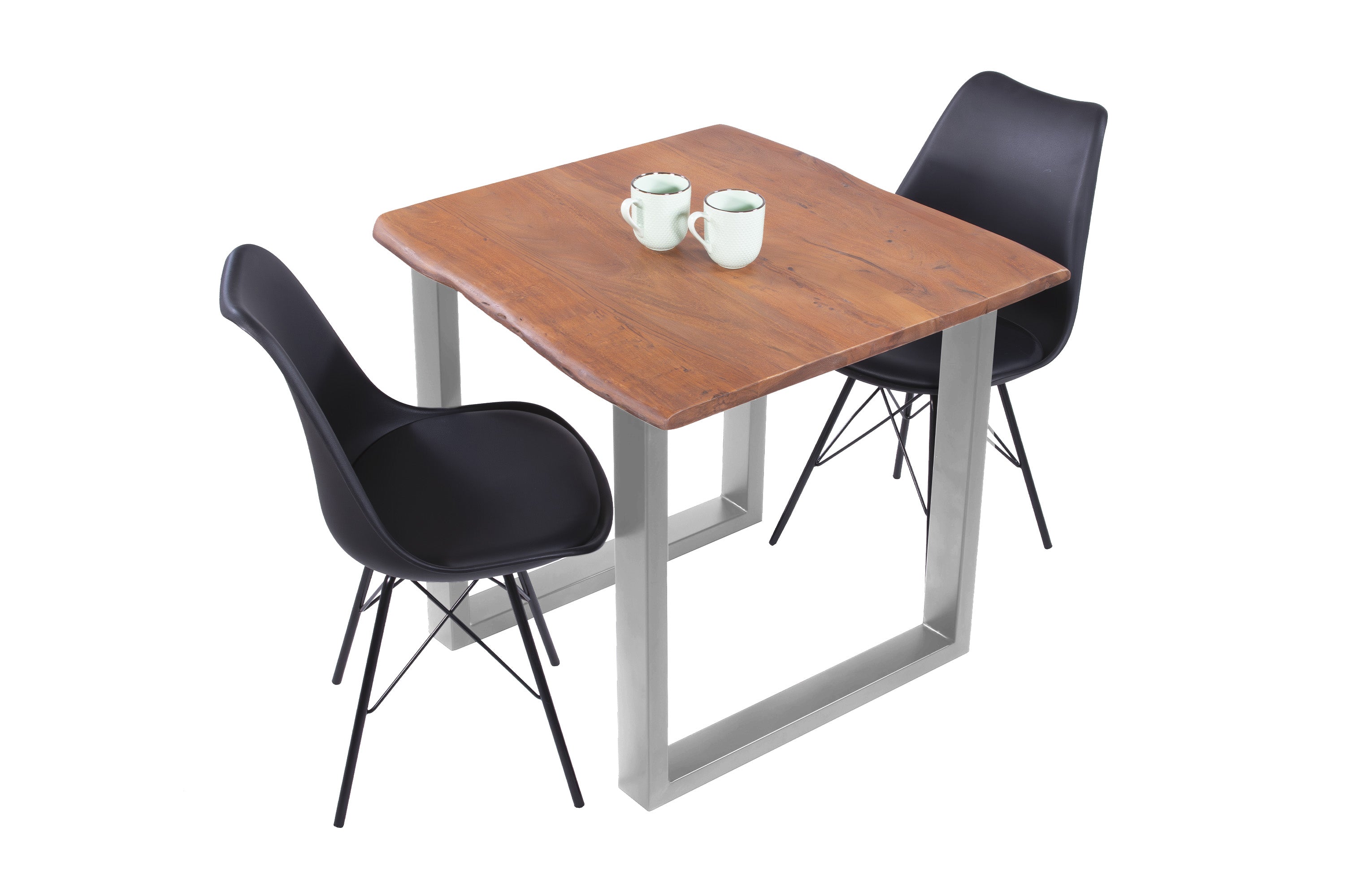 #nussbaumfarben #80x80 #u-gestellsilber