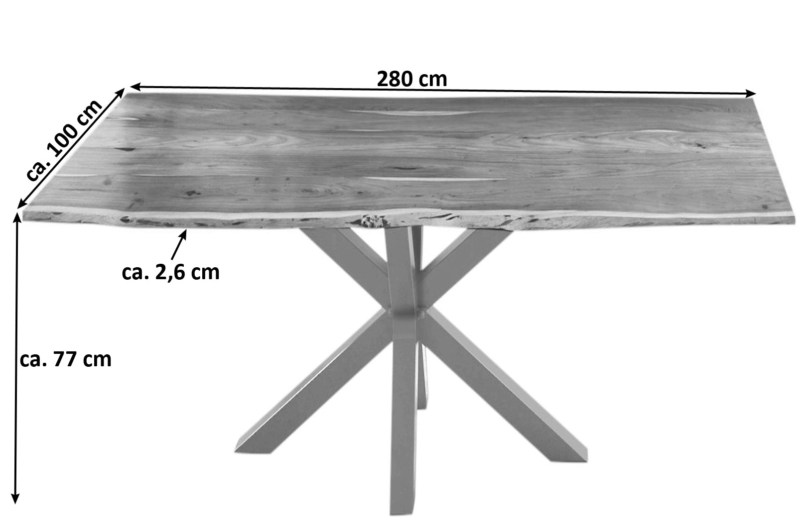 #naturfarben #280x100 #spider-gestellsilber