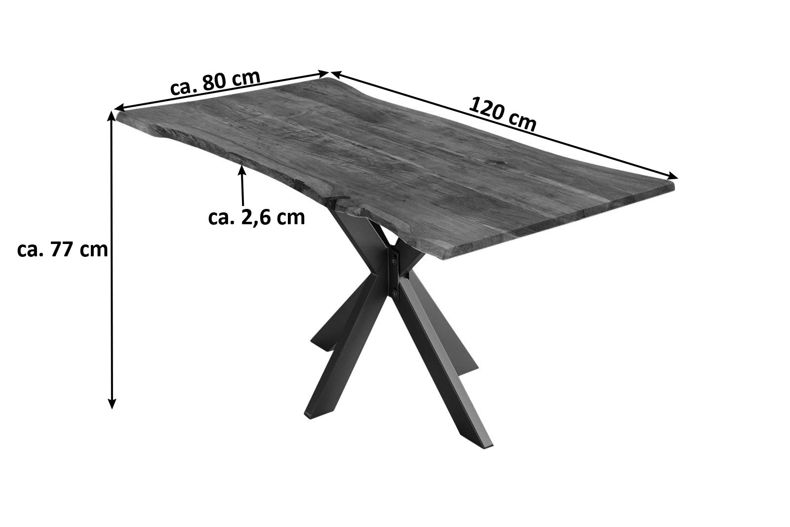 #nussbaumfarben #120x80 #spider-gestellschwarz