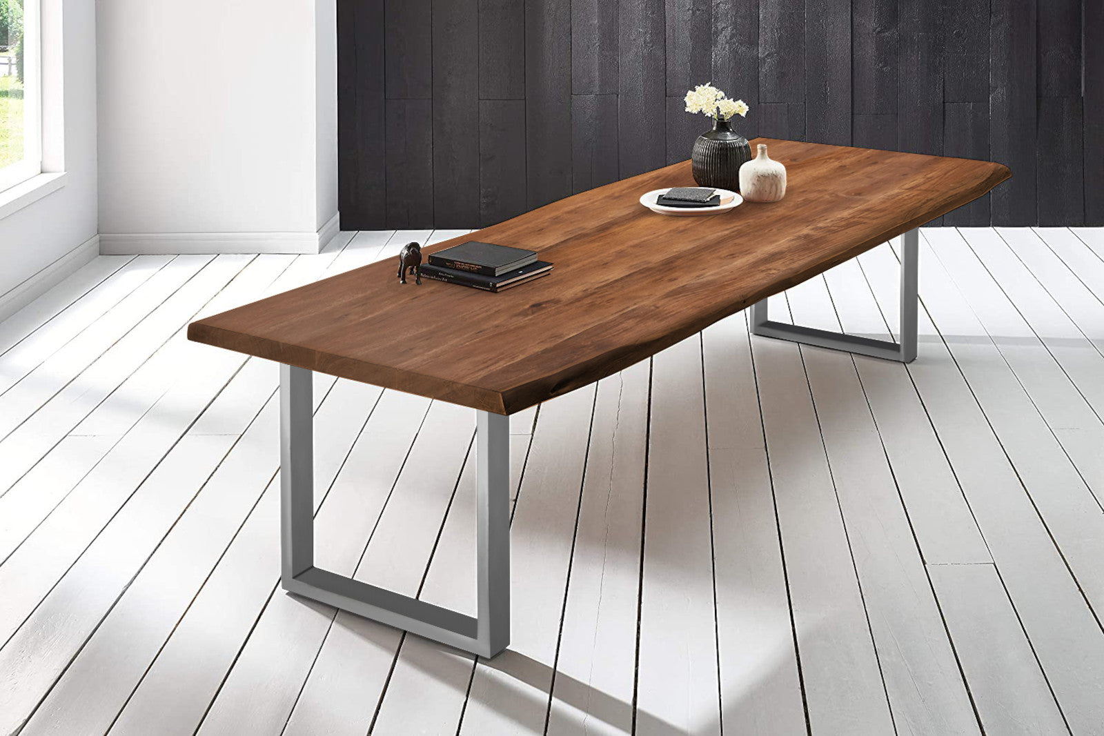 #nussbaumfarben #280x110 #u-gestellsilber