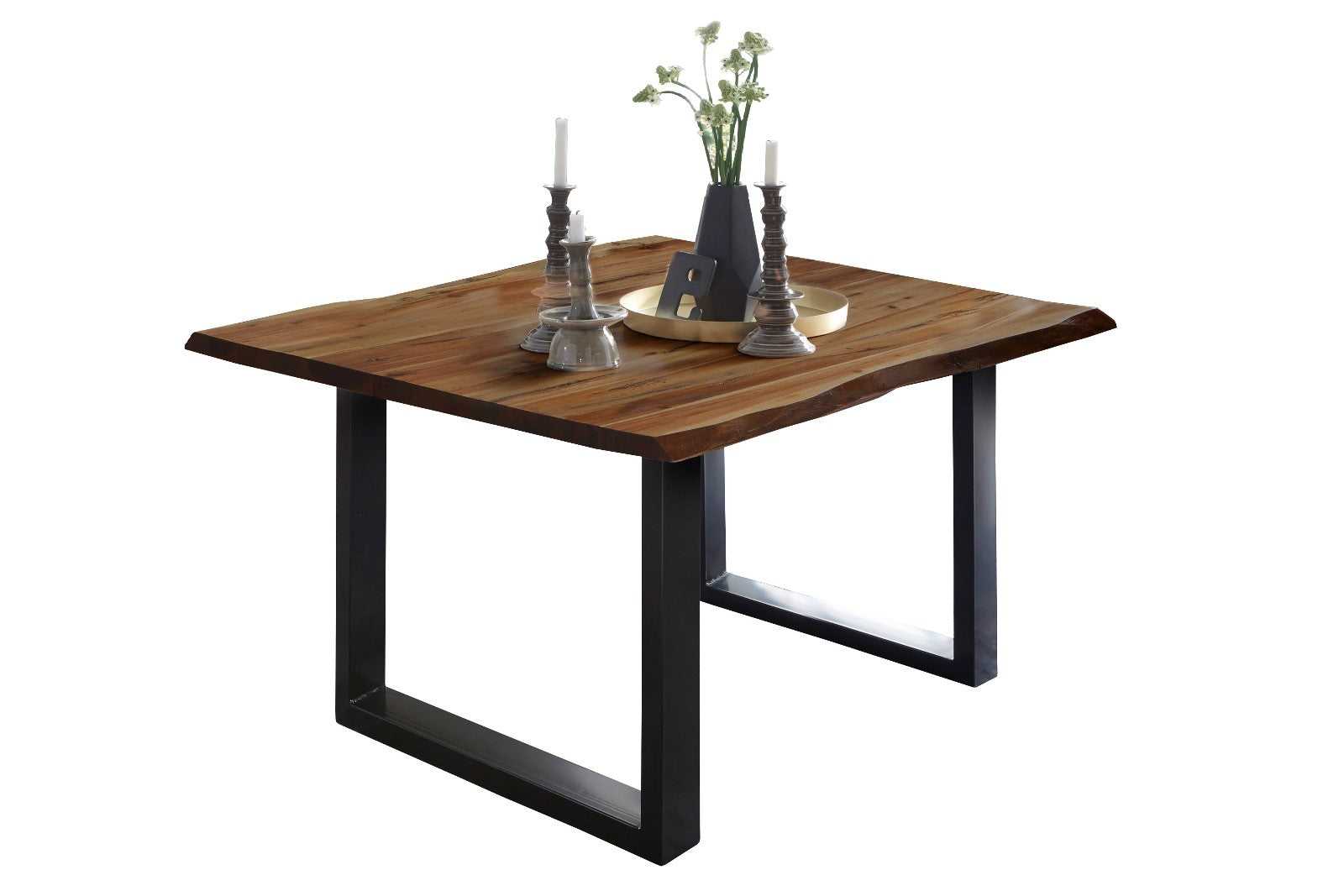 #nussbaumfarben #80x80 #u-gestellschwarz