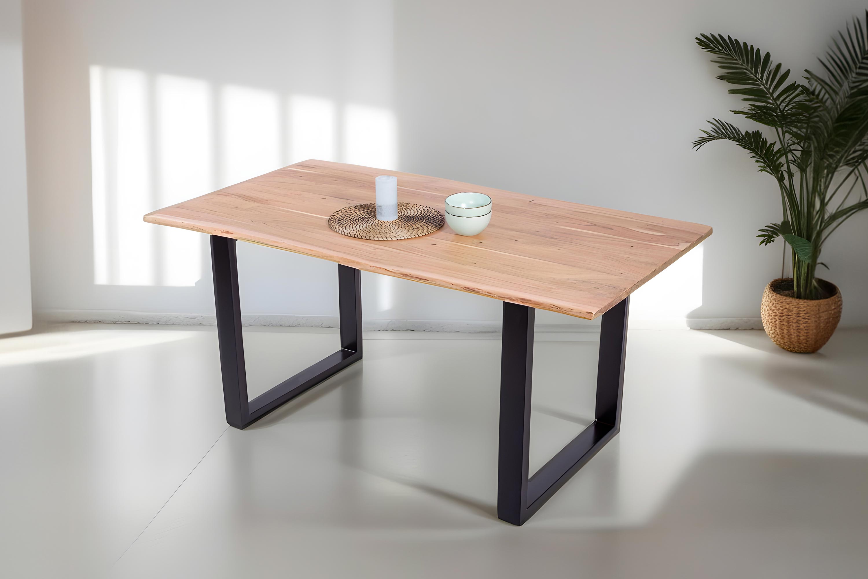 #naturfarben #140x80 #u-gestellschwarz