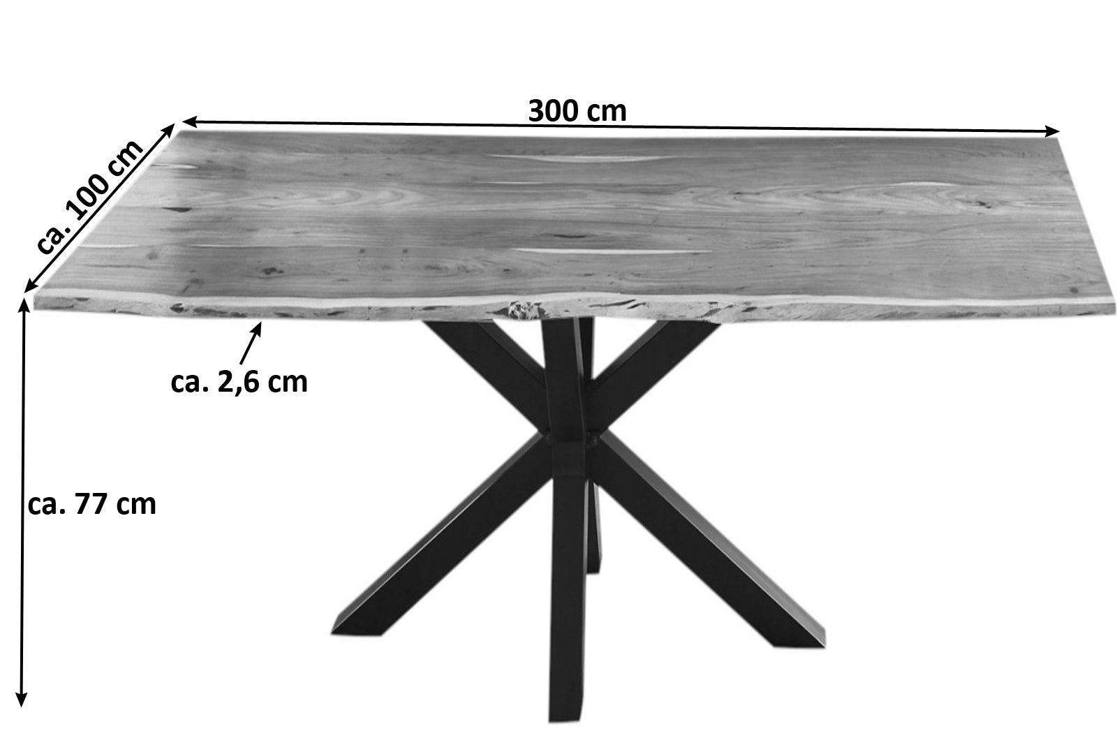 #naturfarben #300x100 #spider-gestellschwarz