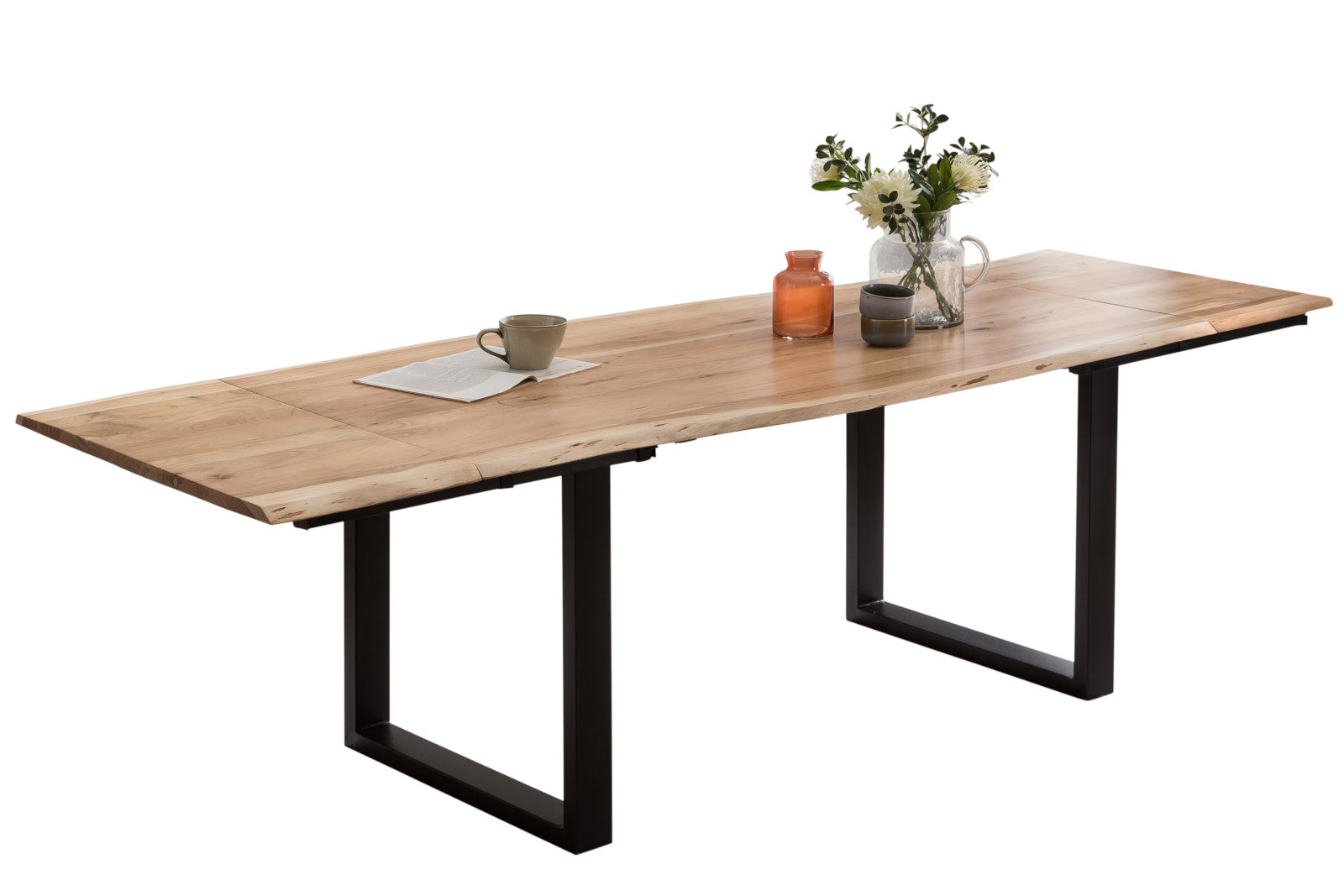 #naturfarben #180(280)x90 #u-gestellschwarz