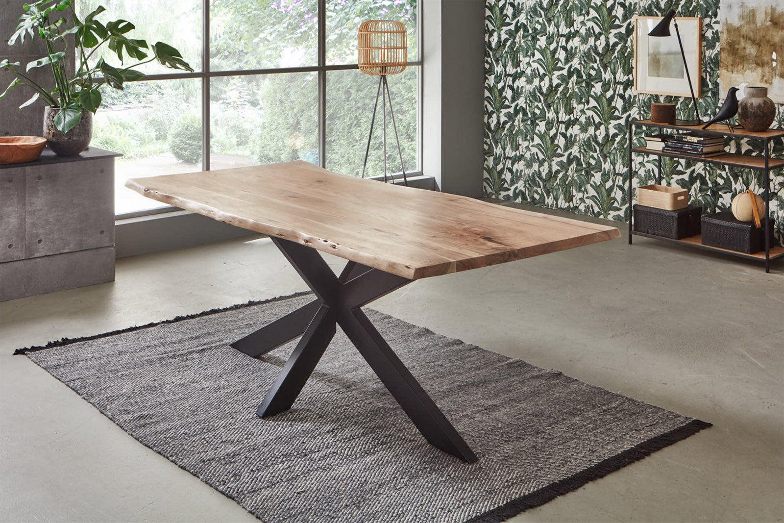 #naturfarben #180x90 #spider-gestellschwarz