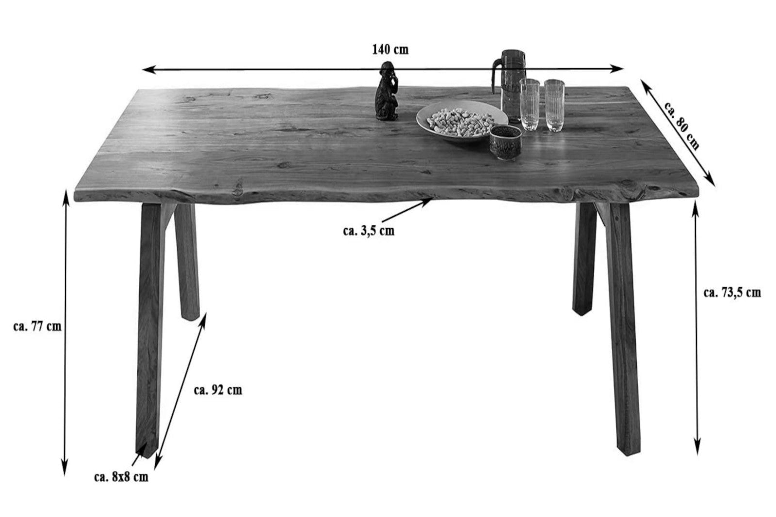 #naturfarben #140x80 #a-gestellholznatur