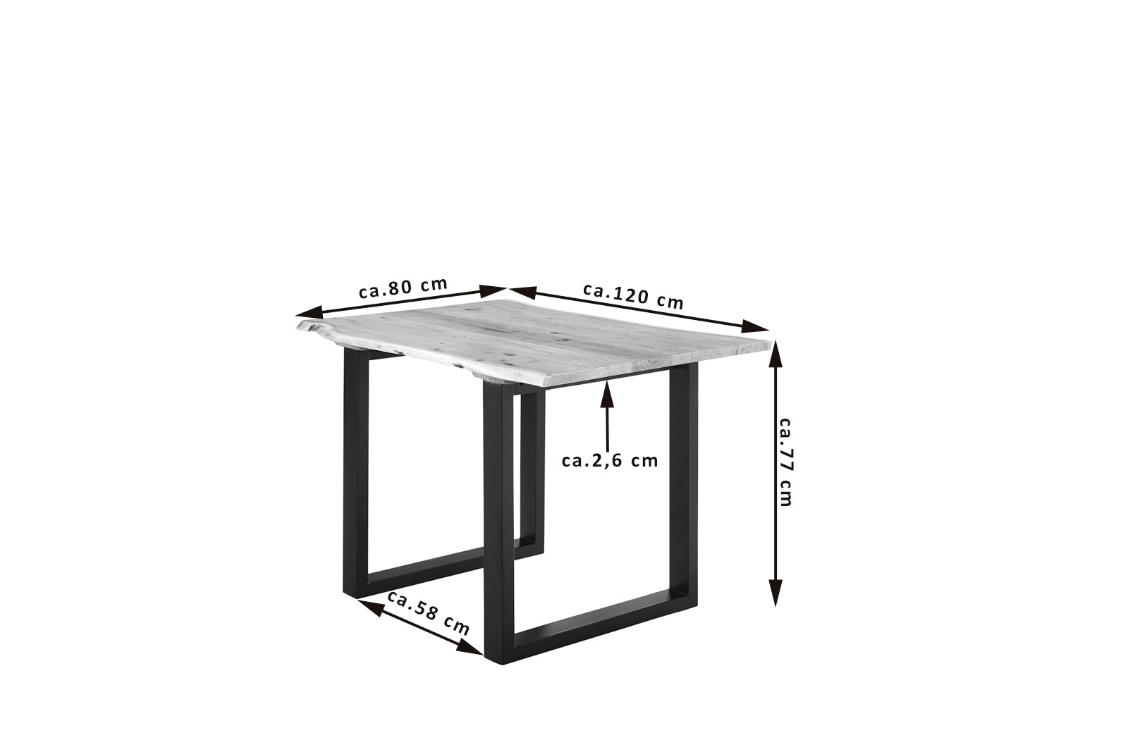 #naturfarben #120x80 #u-gestellschwarz