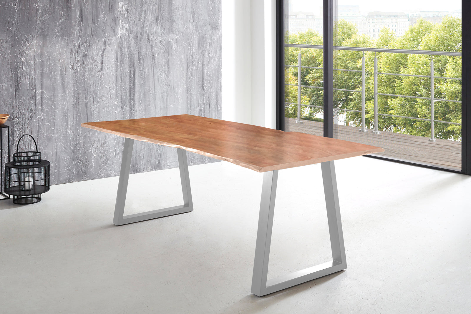 #naturfarben #240x100 #v-gestellsilber