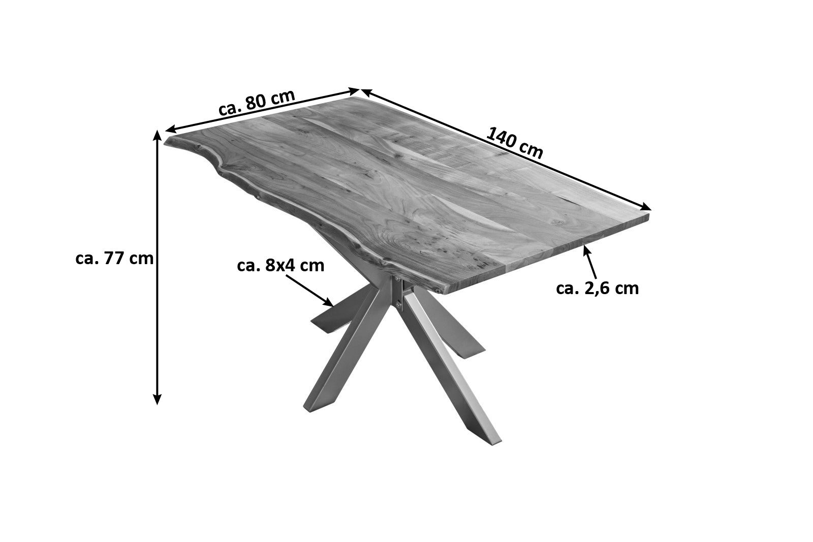 #naturfarben #140x80 #spider-gestellsilber