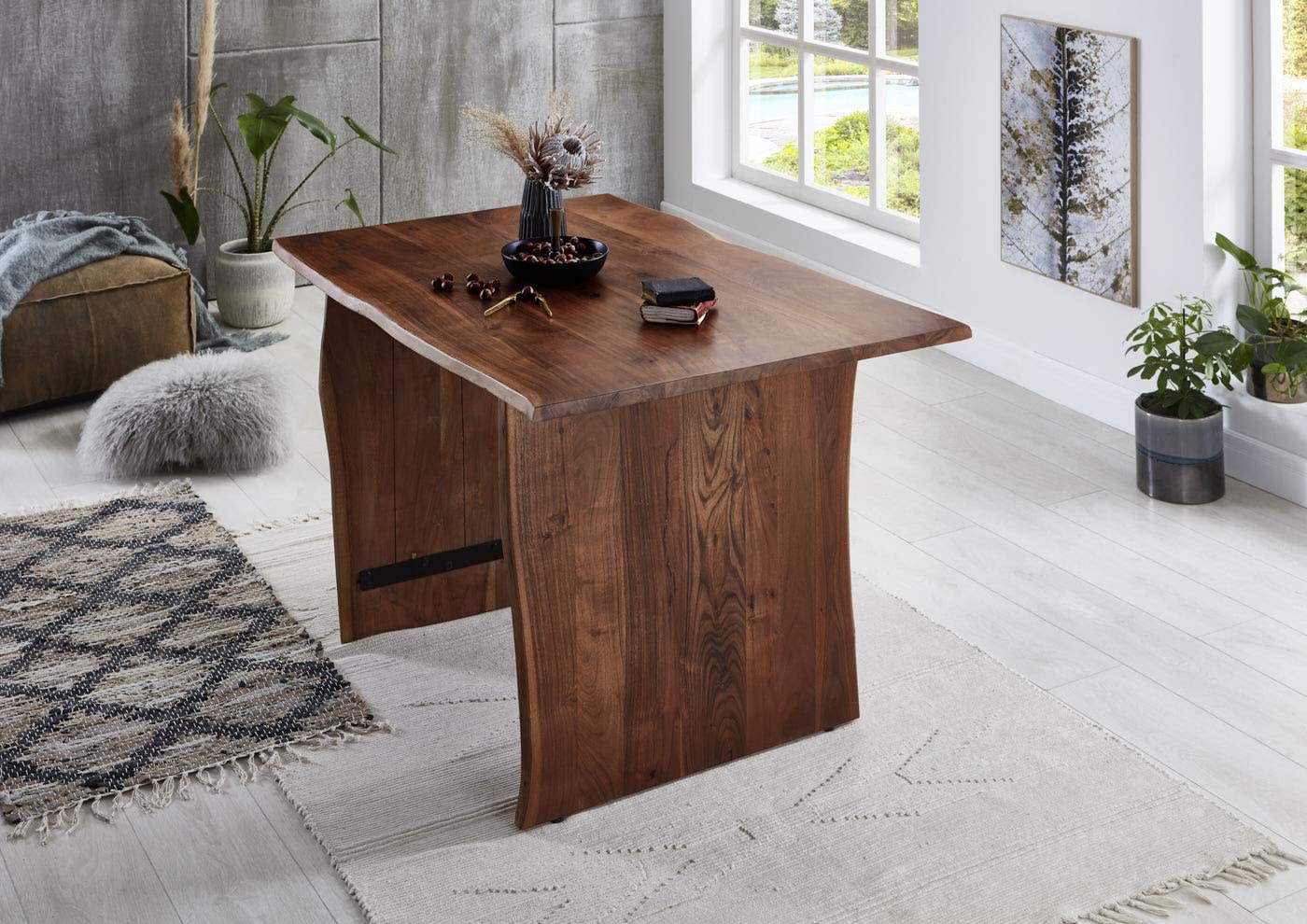 #nussbaumfarben #220x100 #holzwangeholznussbaum
