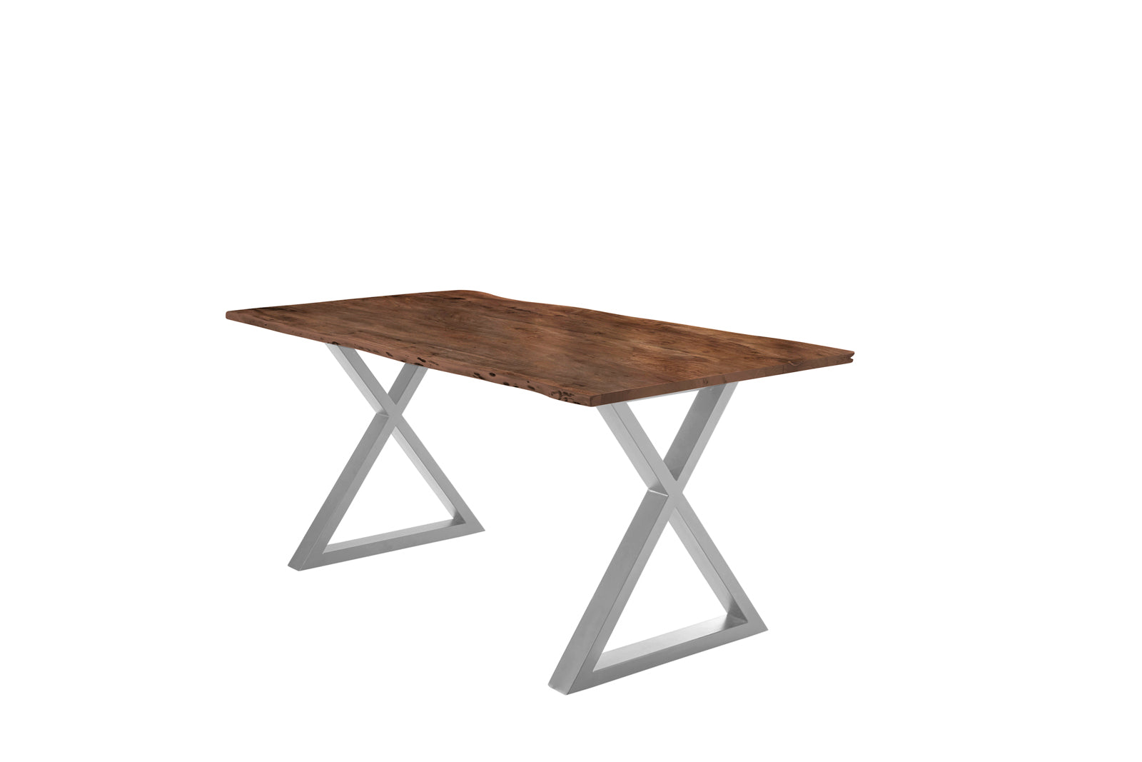 #nussbaumfarben #140x80 #x-gestellsilber