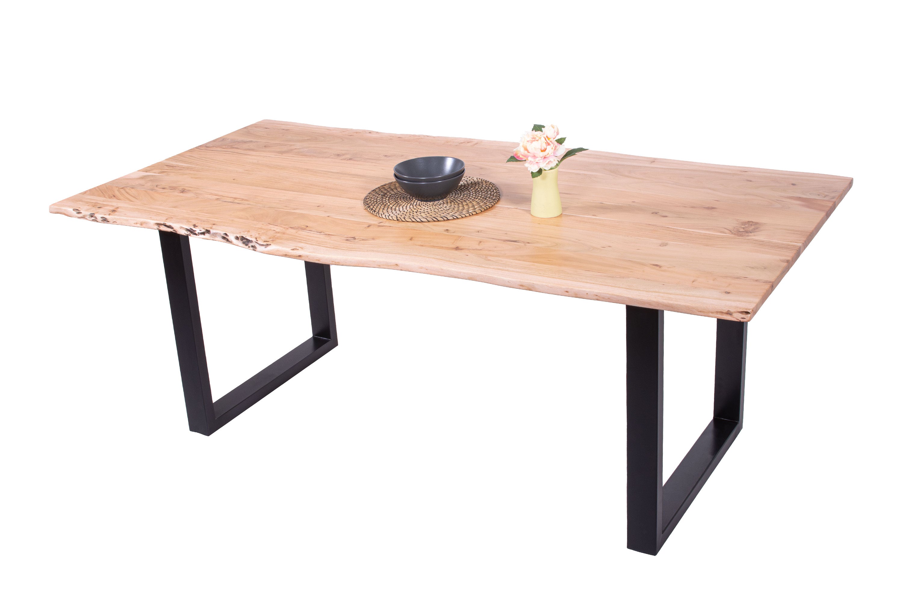 #naturfarben #200x100 #u-gestellschwarz