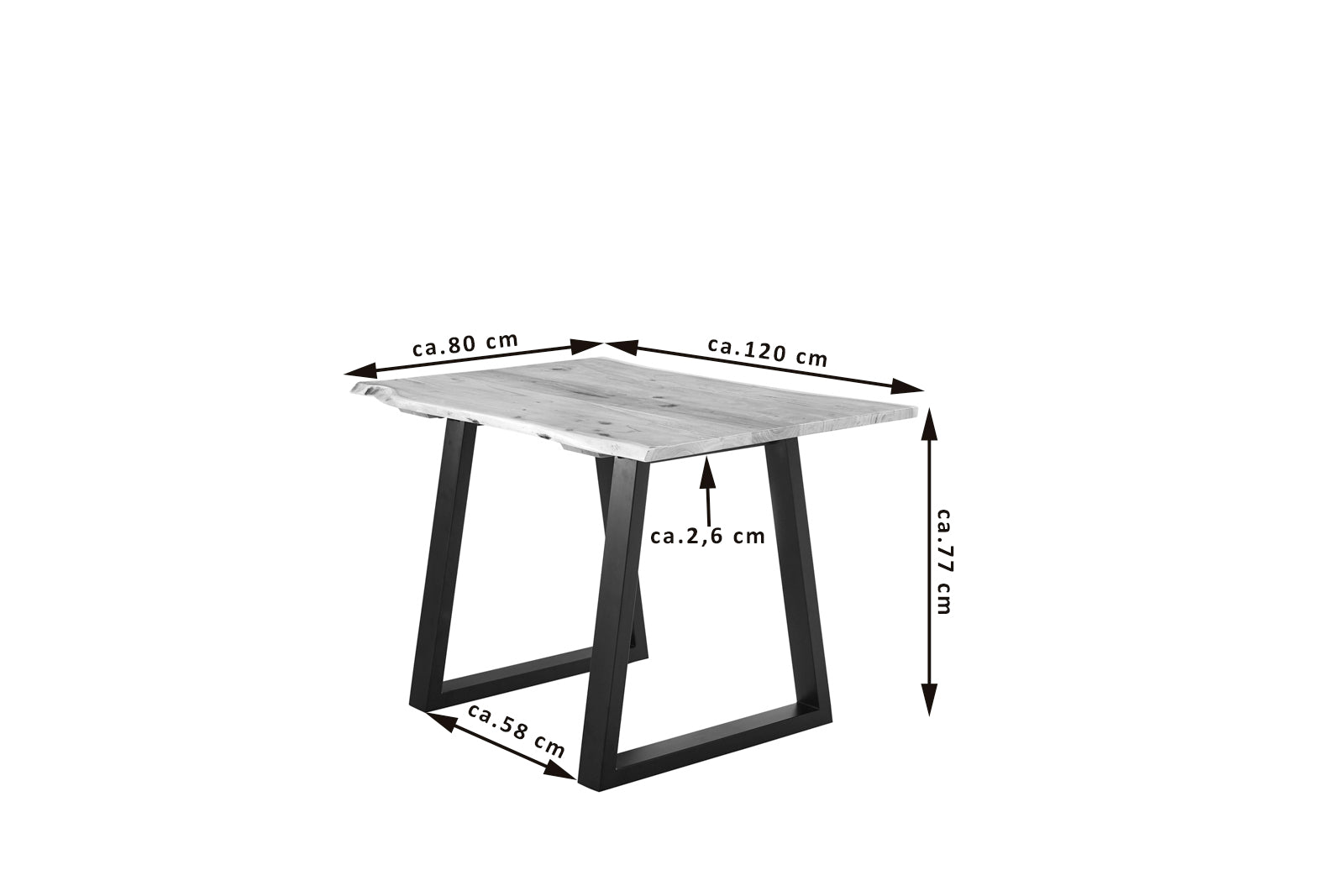 #naturfarben #120x80 #v-gestellschwarz