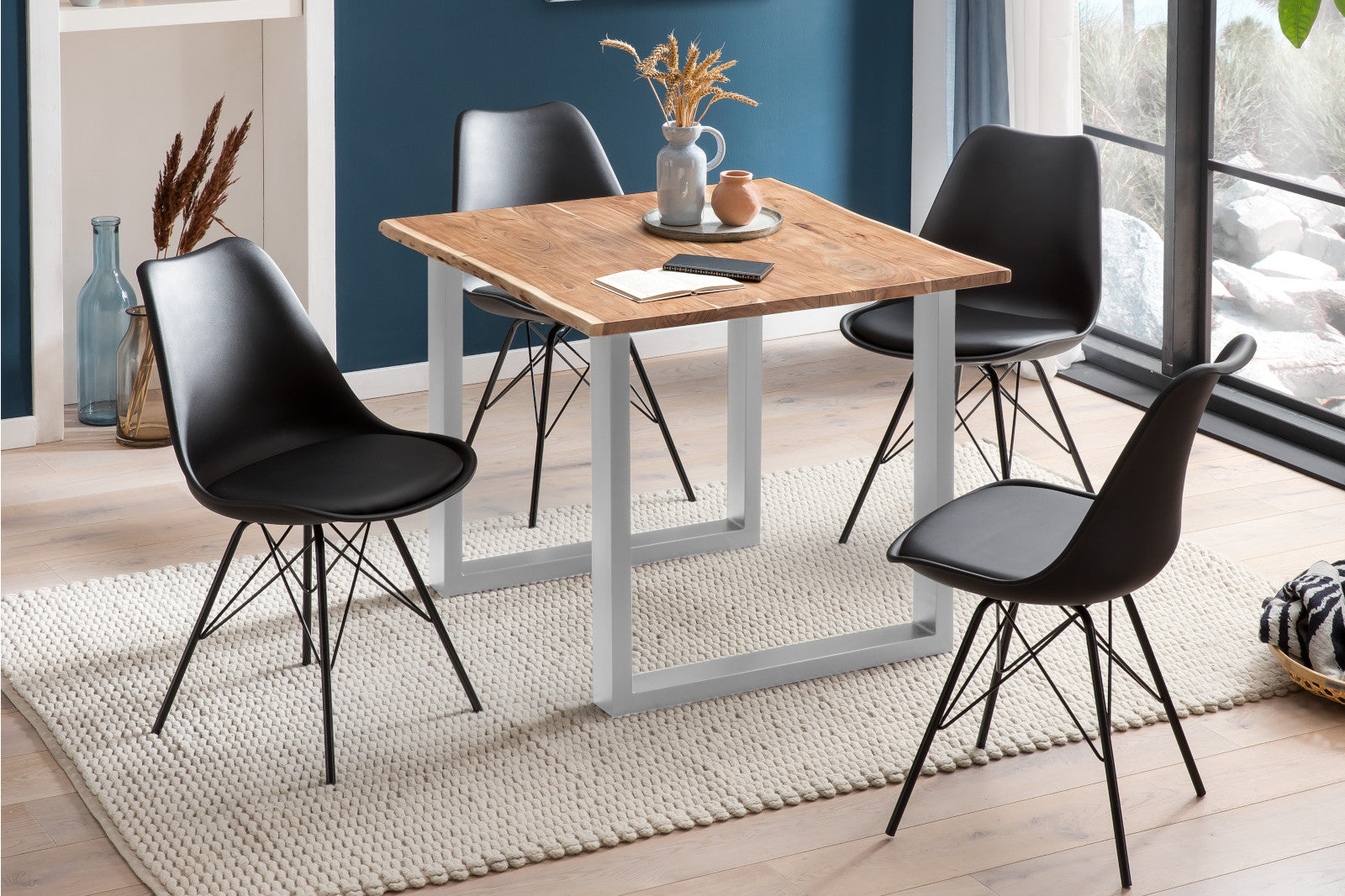 #naturfarben #80x80 #u-gestellsilber