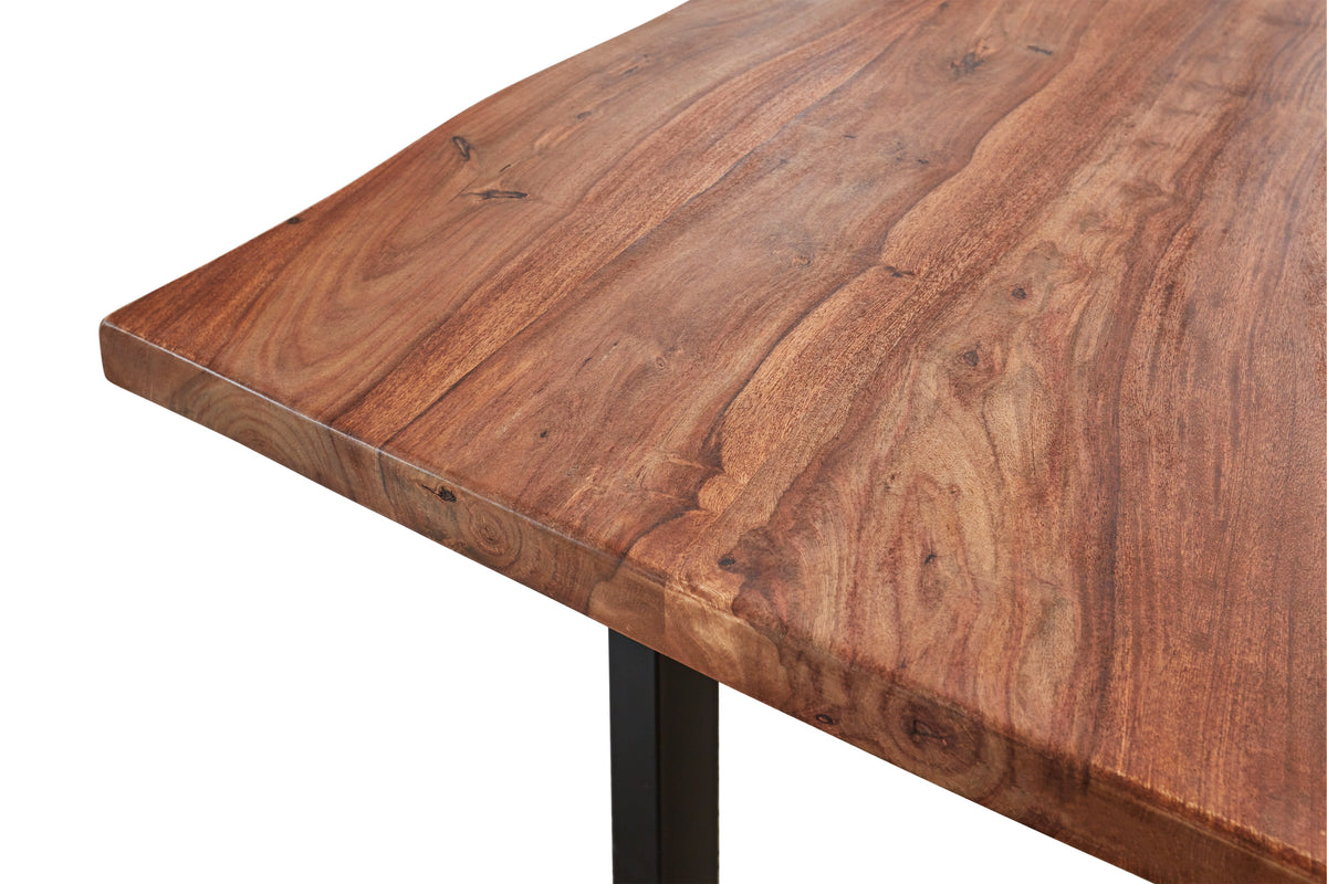 #teakfarben #180x90 #u-gestellschwarz